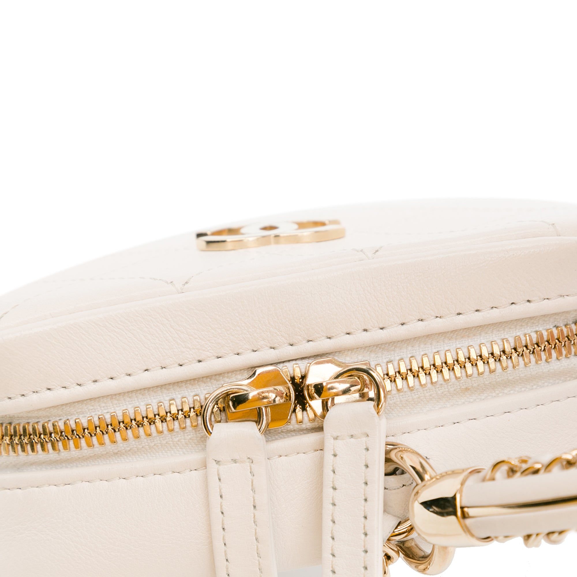 Chanel CC Lambskin Round Handle Camera Case - image 8