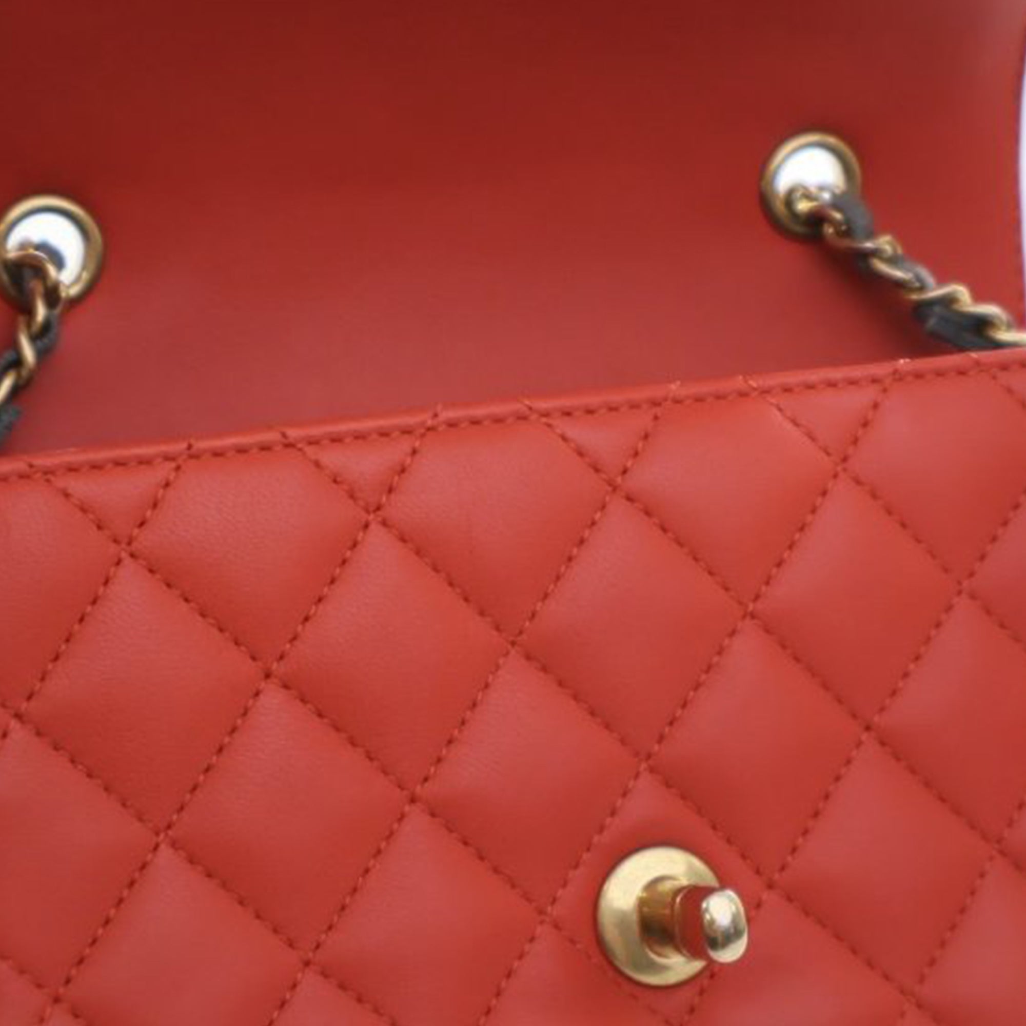 Chanel Mini Quilted Lambskin Two Tone Day Flap - image 11