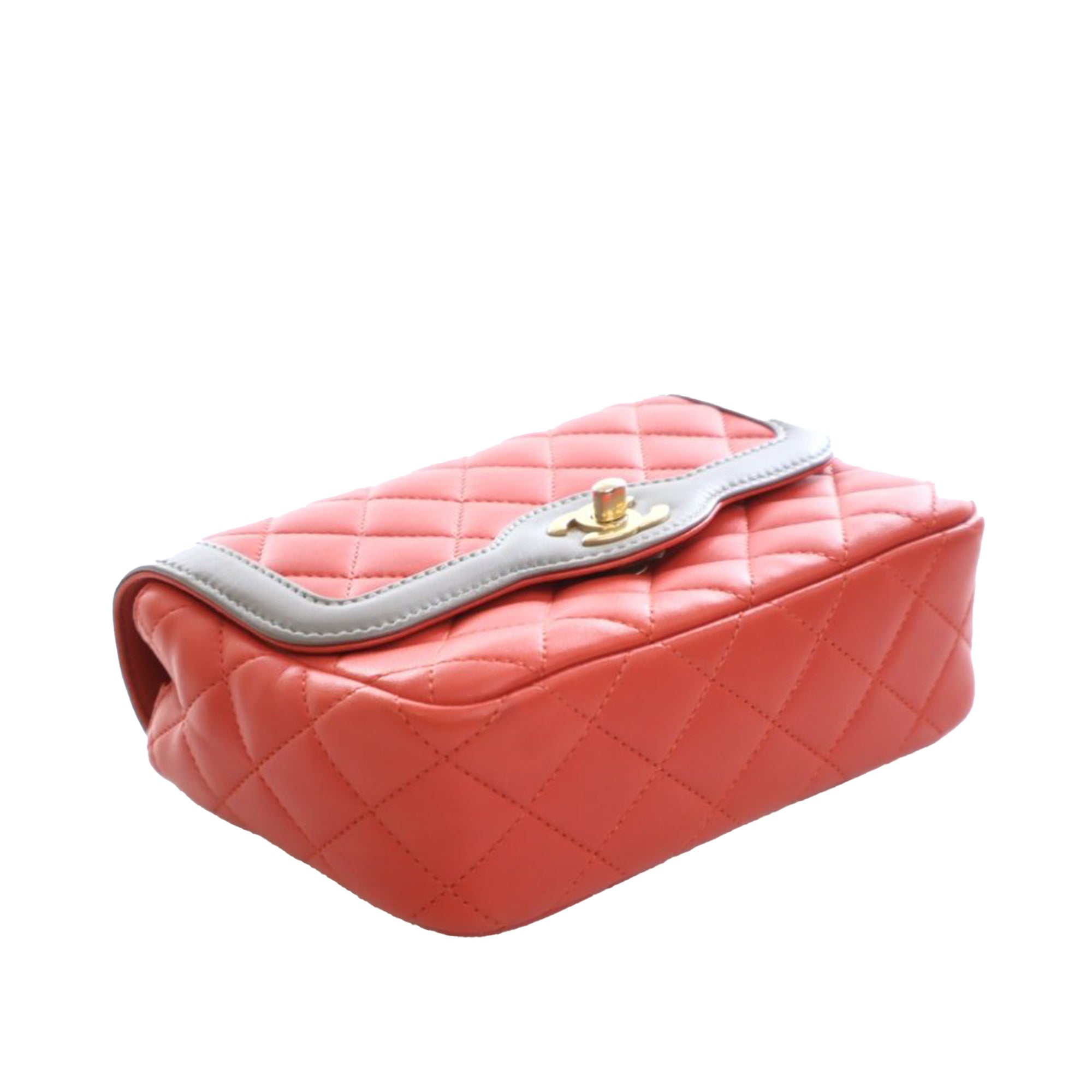 Chanel Mini Quilted Lambskin Two Tone Day Flap - image 5