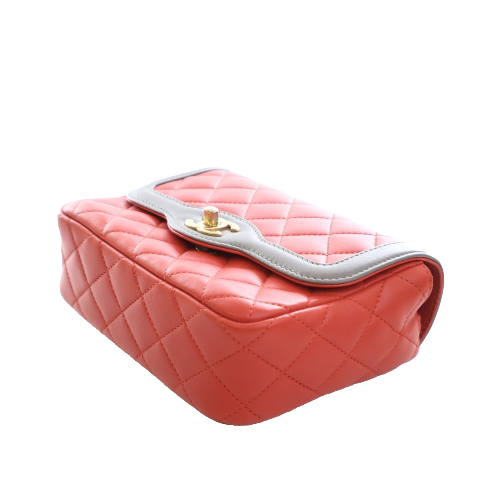 Chanel Mini Quilted Lambskin Two Tone Day Flap - image 6