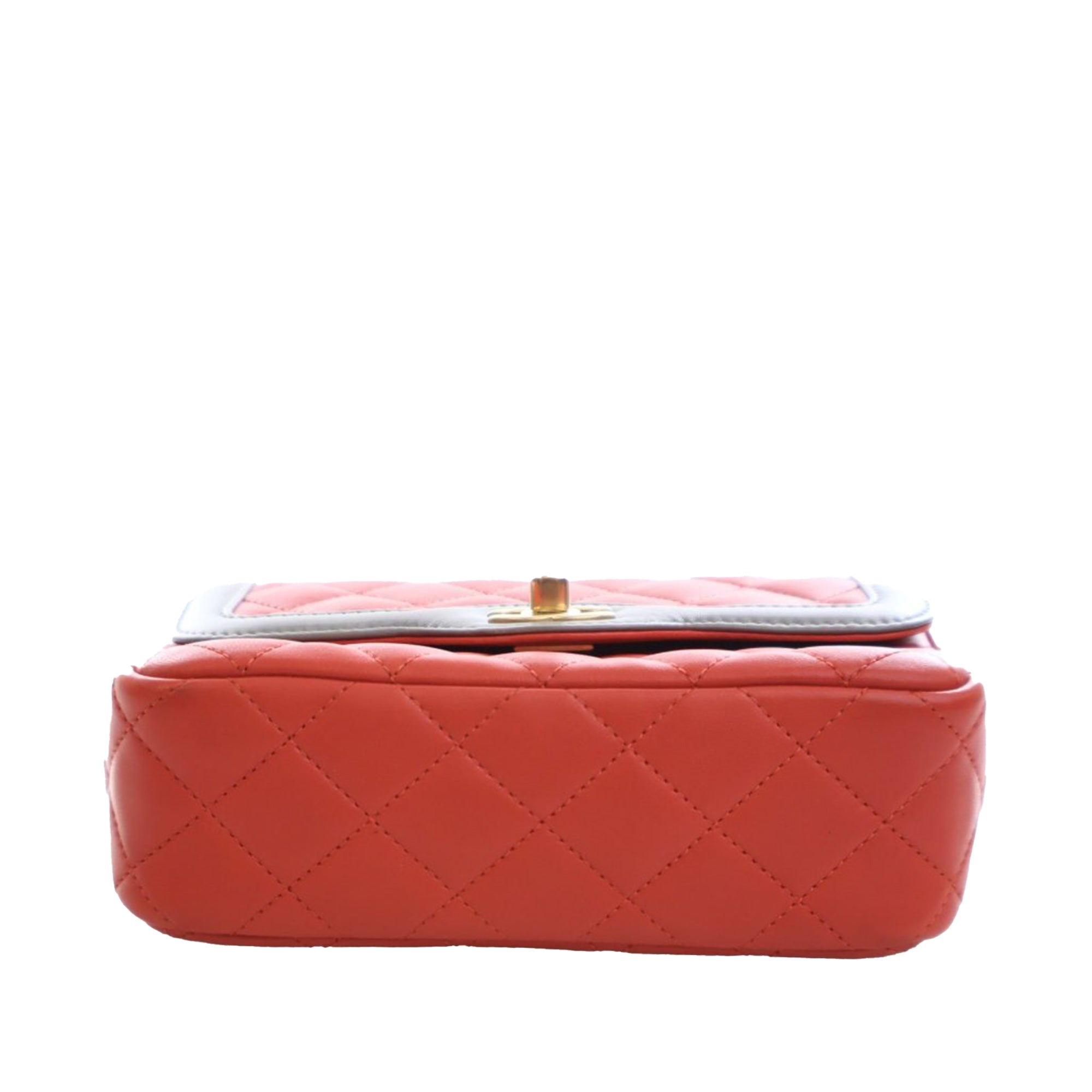 Chanel Mini Quilted Lambskin Two Tone Day Flap - image 7