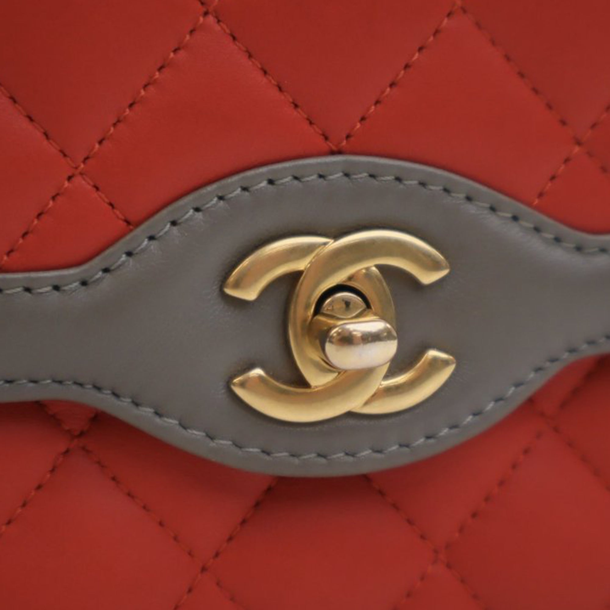 Chanel Mini Quilted Lambskin Two Tone Day Flap - image 9