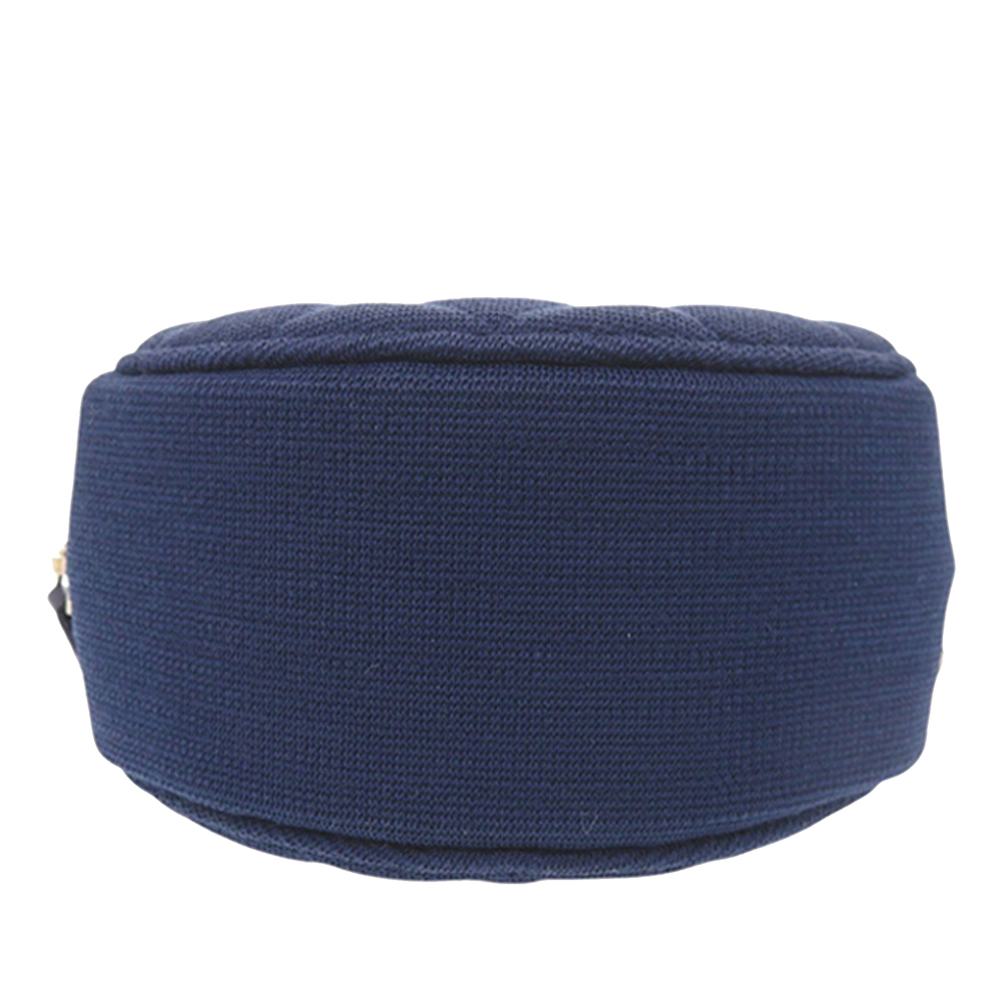 Chanel CC Quilted Jersey Round Clutch with Chain - image 4