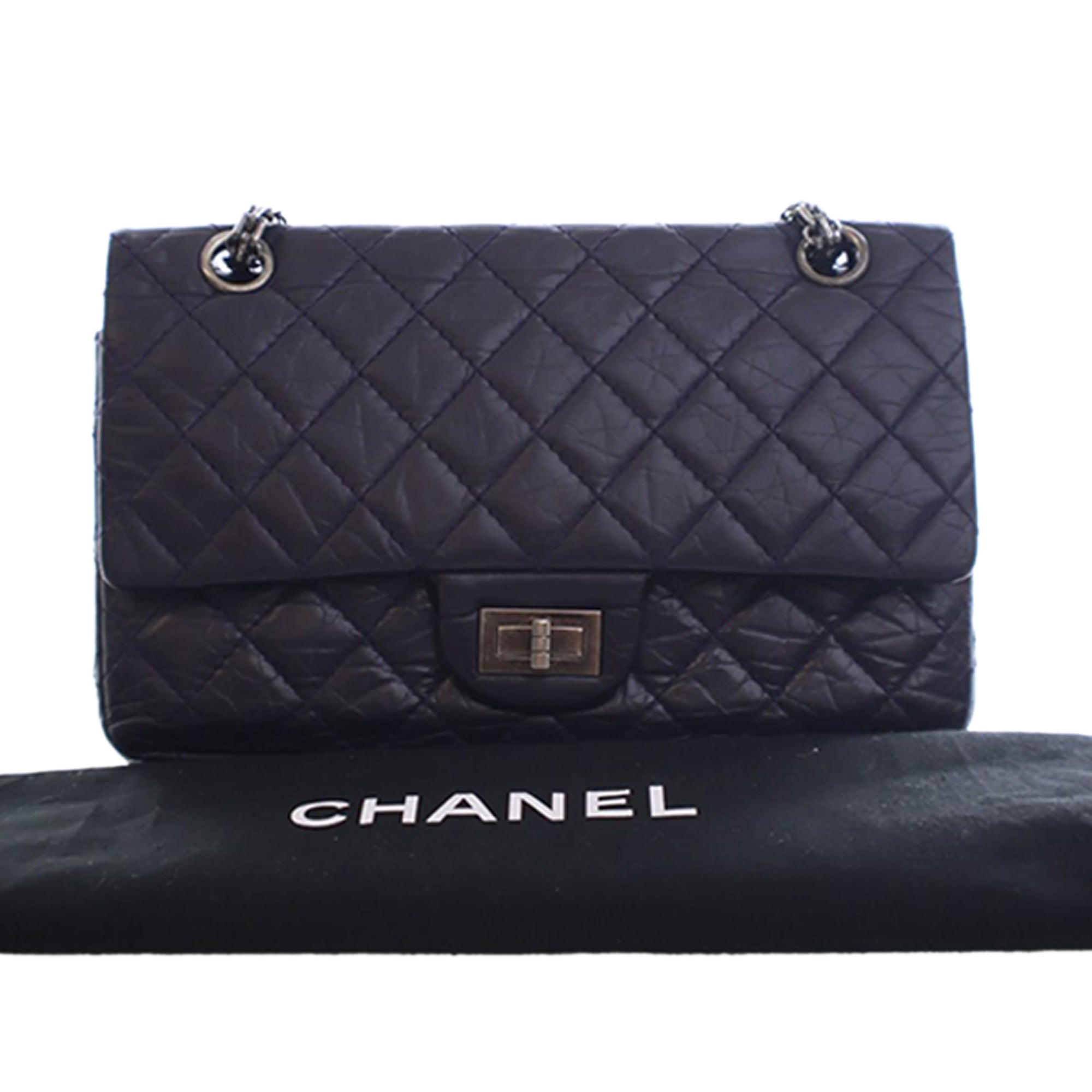 Chanel Quilted Aged Calfskin Reissue 2.55 Double Flap 225 - image 15