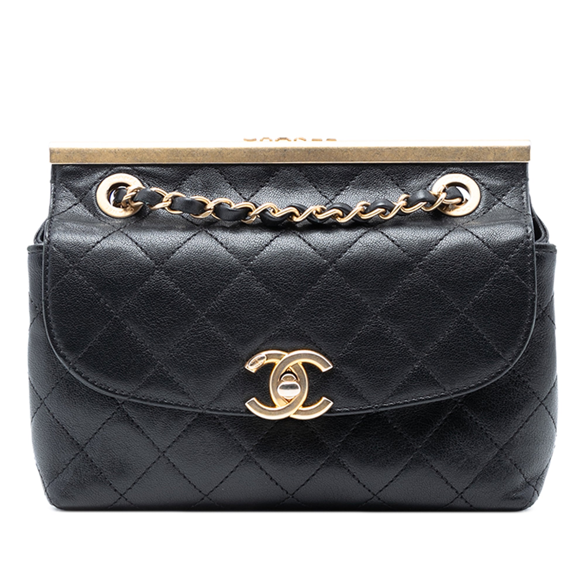 Chanel Mini CC Quilted Lambskin Flap - image 1