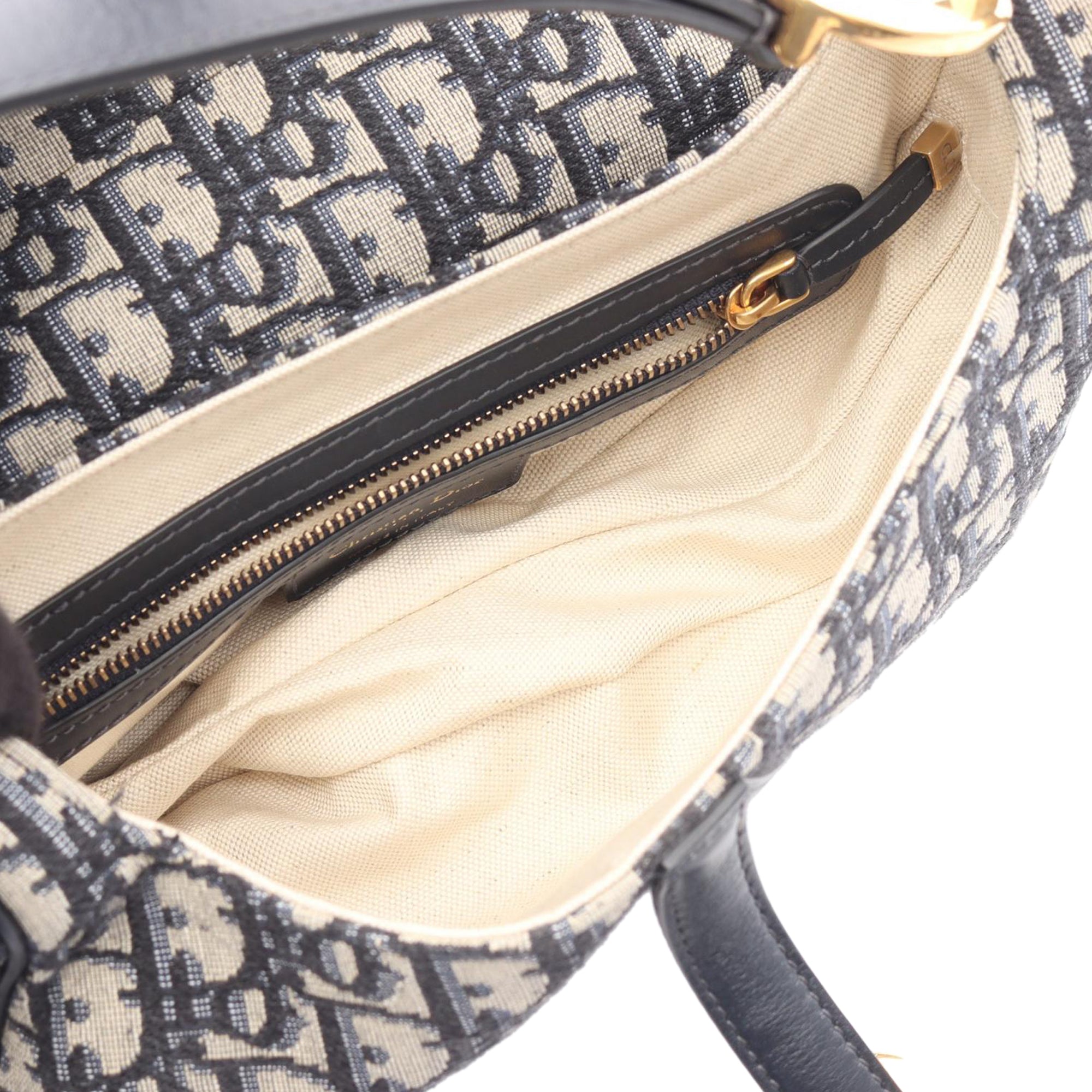 Dior Oblique Canvas Saddle Bag - image 3