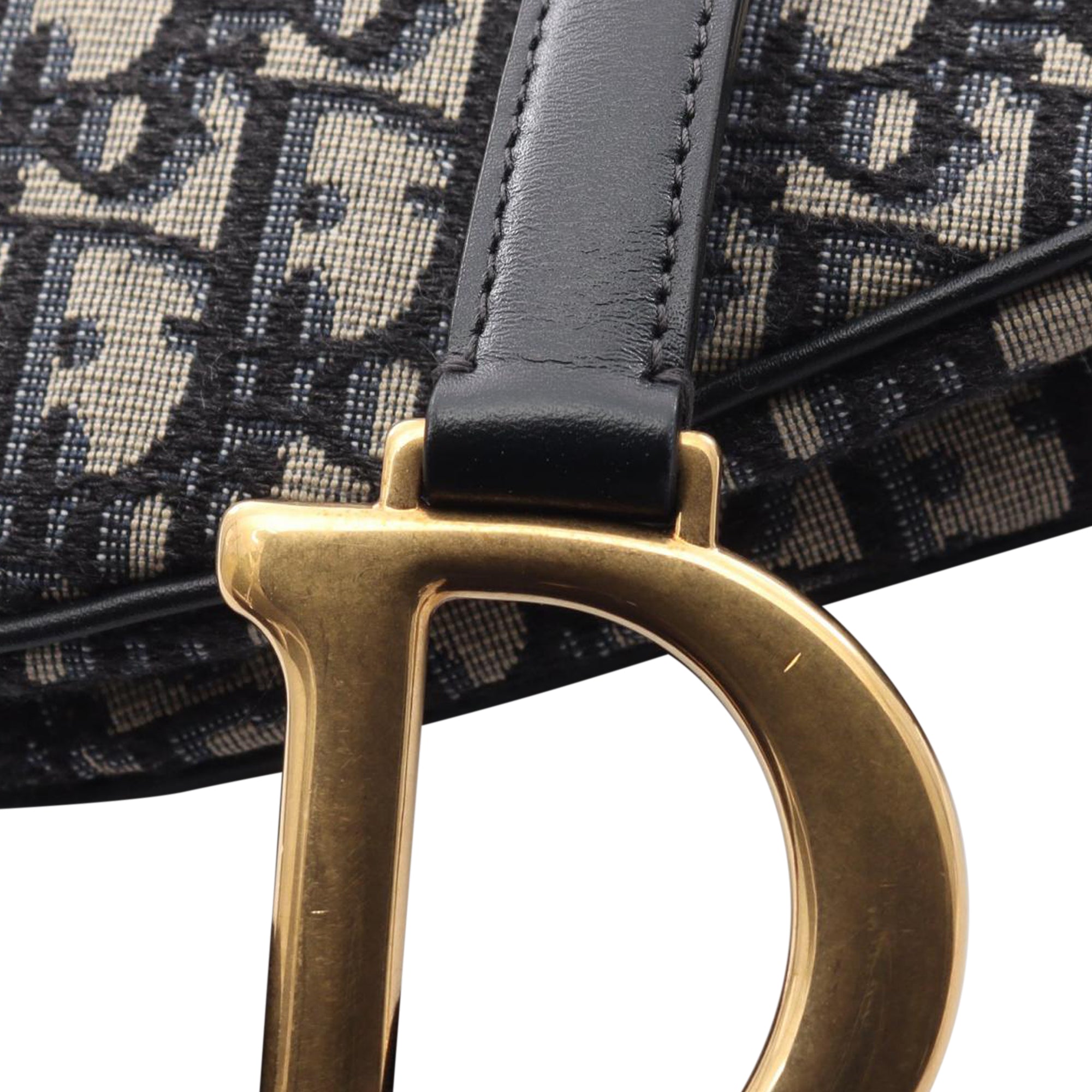 Dior Oblique Canvas Saddle Bag - image 6