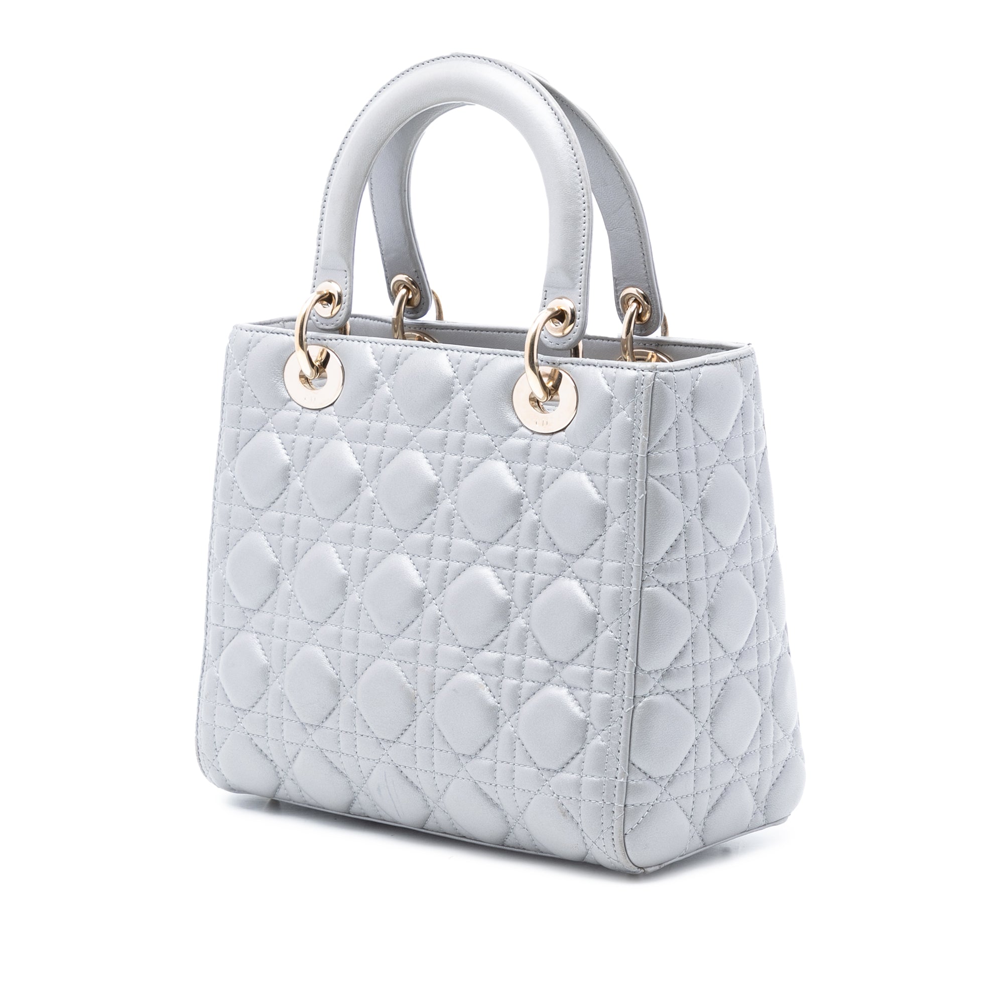 Dior Medium Pearlescent Lambskin Cannage Lady Dior - image 2