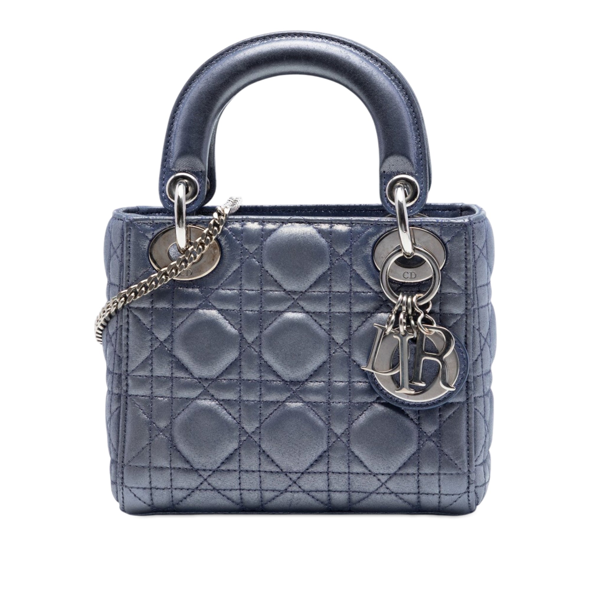 Dior Mini Iridescent Lambskin Cannage Lady Dior - image 1