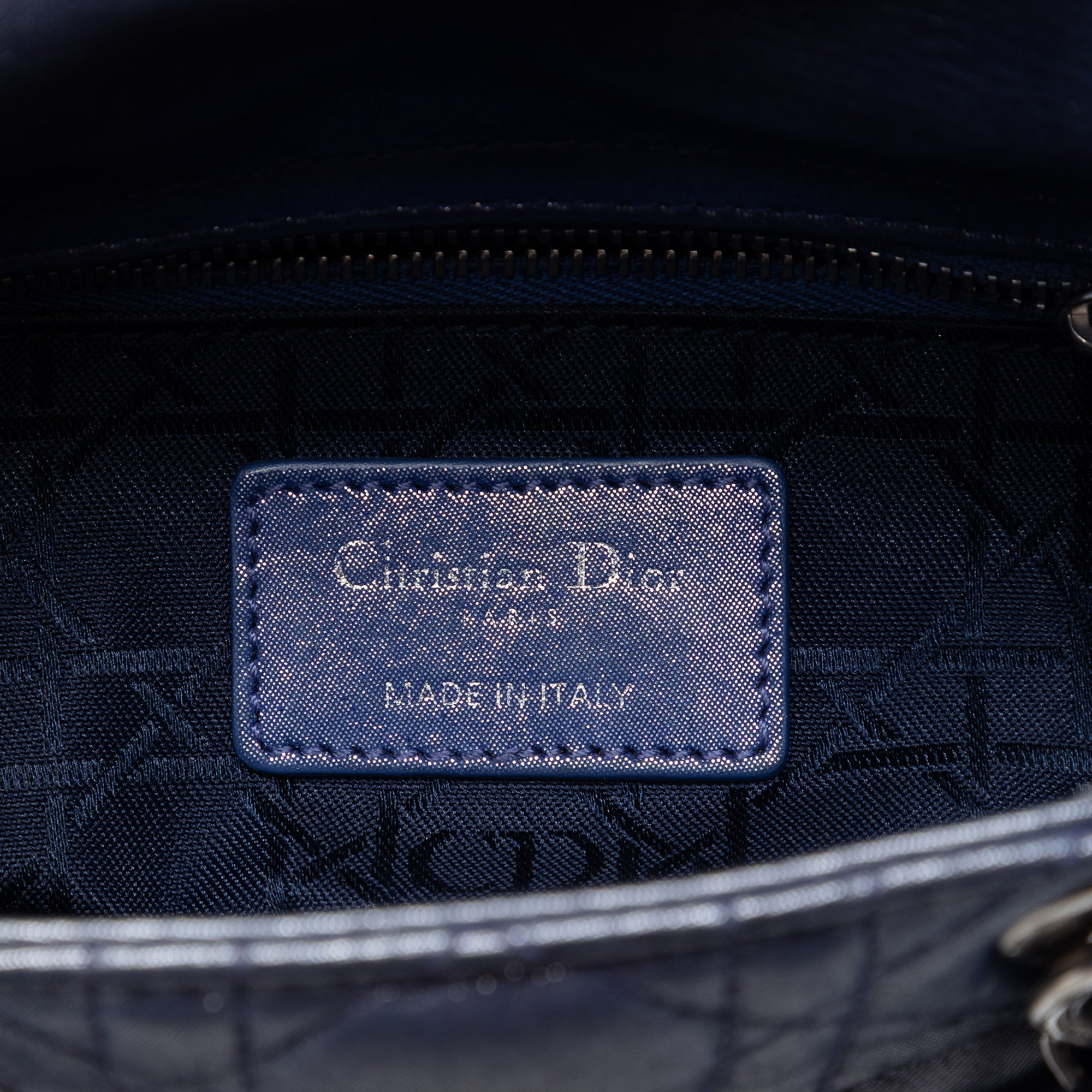 Dior Mini Iridescent Lambskin Cannage Lady Dior - image 5
