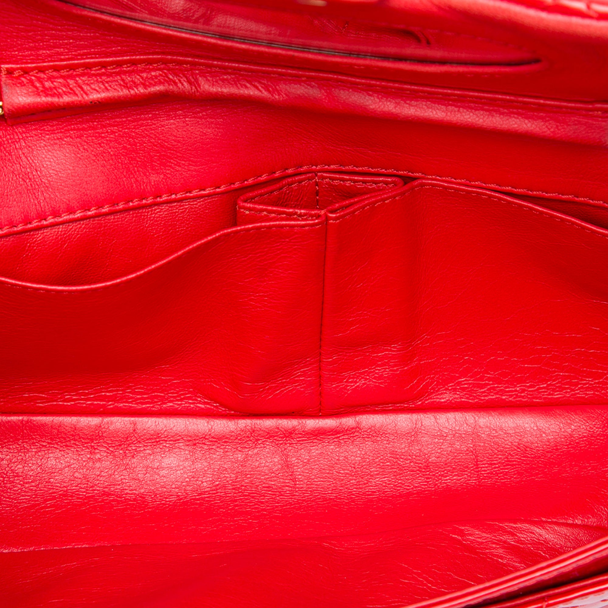 Chanel Quilted Patent Reissue 2.55 East West Flap Clutch with Chain - image 4