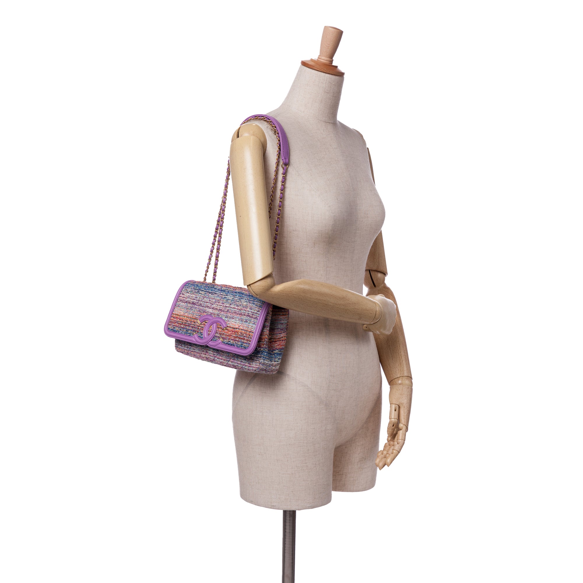 Chanel Medium Tweed CC Filigree Flap - image 10