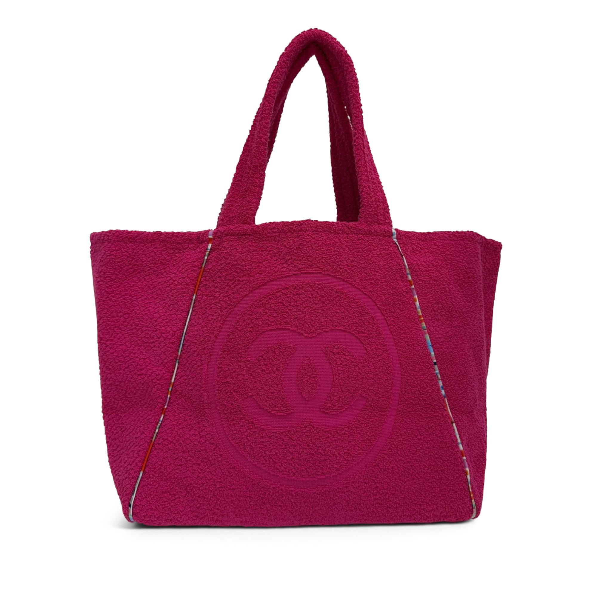 Chanel CC Terry Cloth Reversible Beach Tote - image 1