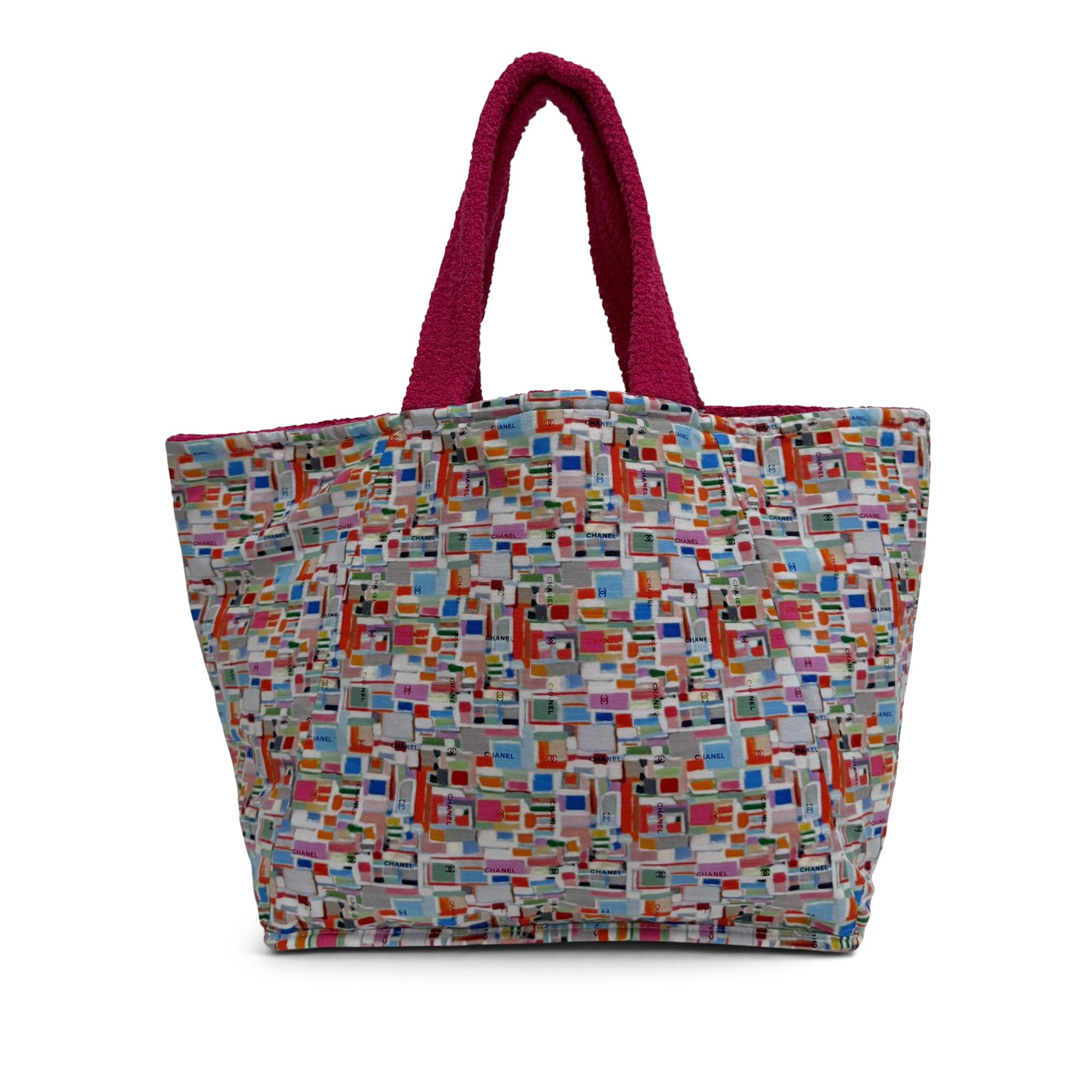 Chanel CC Terry Cloth Reversible Beach Tote - image 2