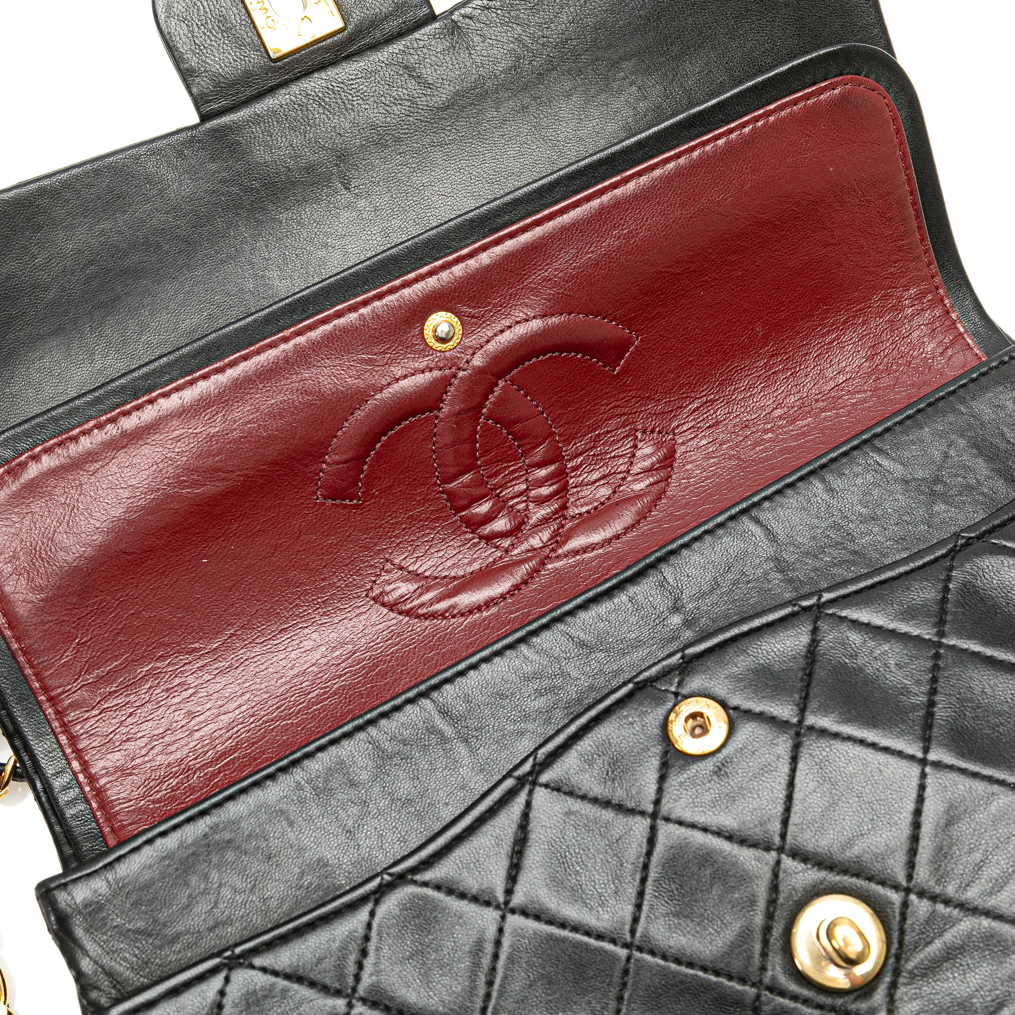 Chanel Medium Classic Lambskin Double Flap - image 9