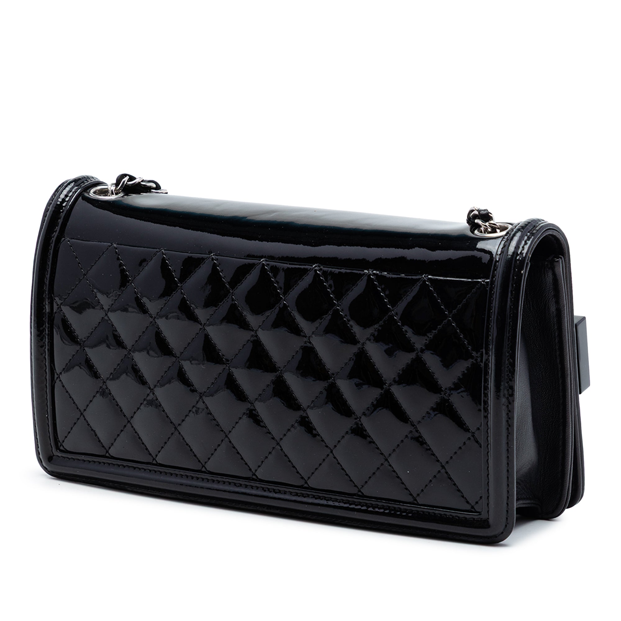 Chanel Patent and Acrylic Crystal Embellished Boy Brick Horizontal Flap - image 2