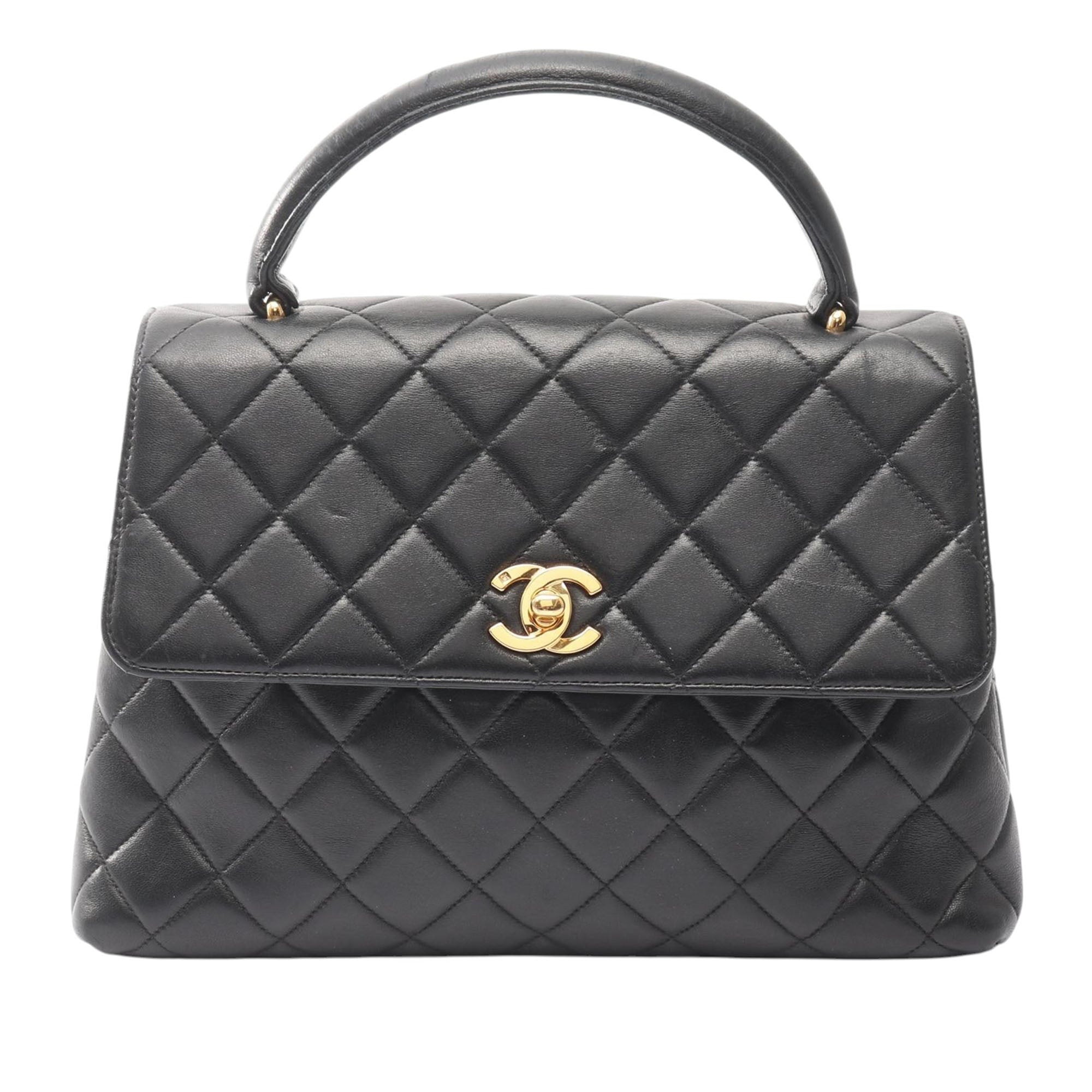 Chanel Medium Lambskin Kelly Top Handle Bag - image 1
