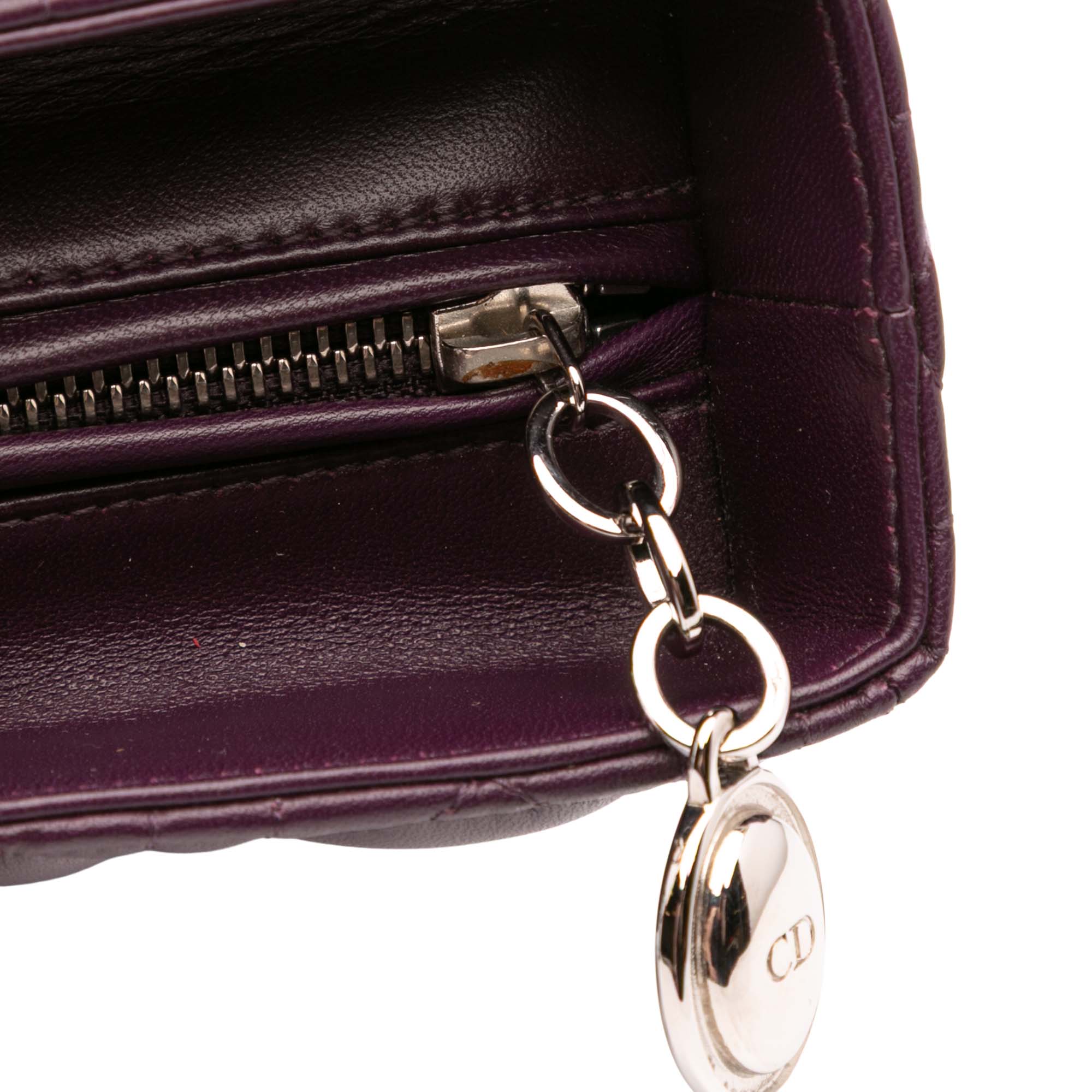 Dior Large Lambskin Cannage Lady Dior - image 10