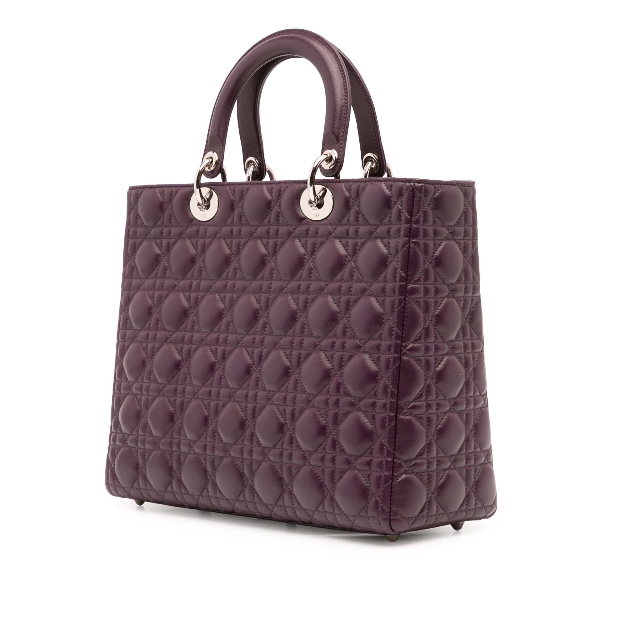 Dior Large Lambskin Cannage Lady Dior - image 2