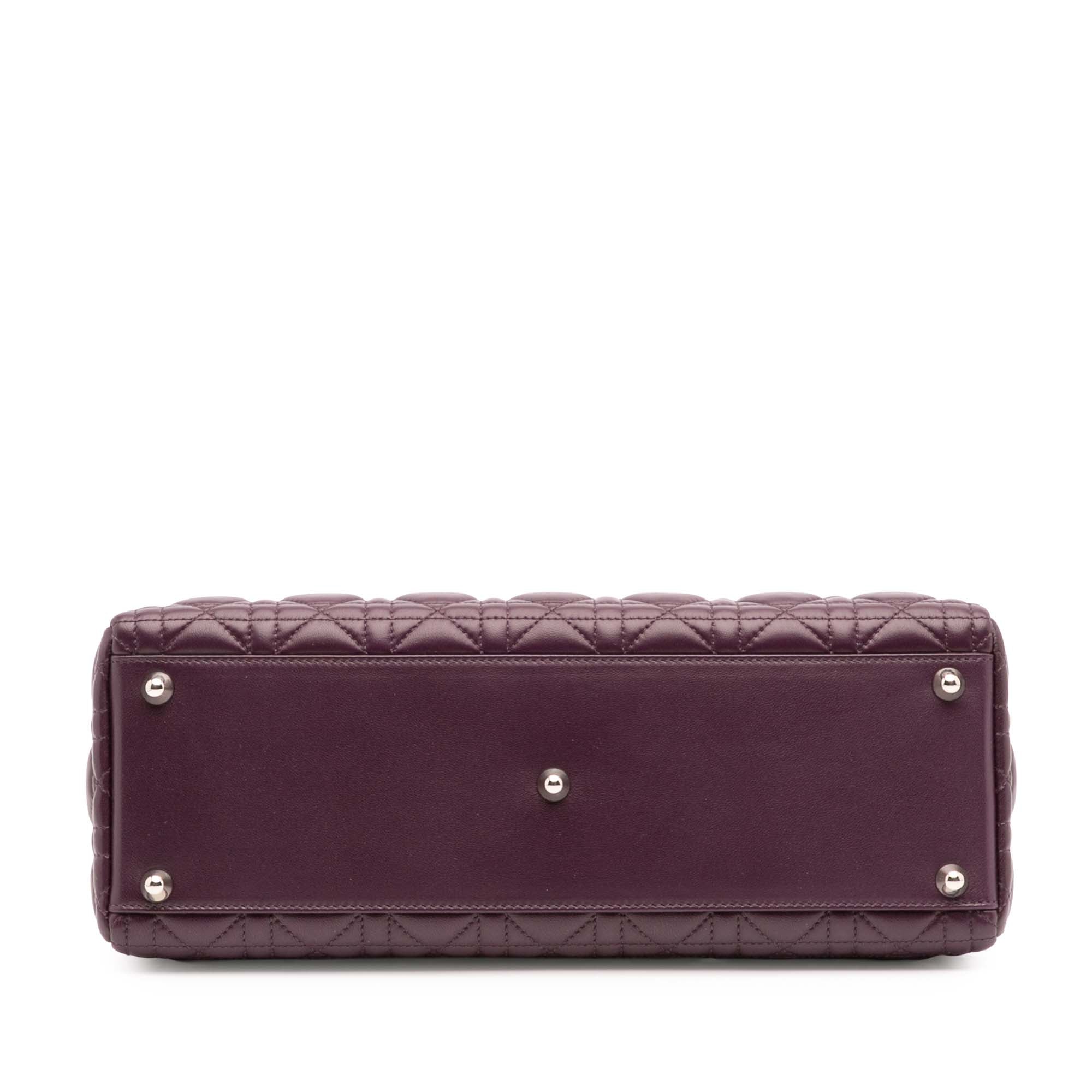 Dior Large Lambskin Cannage Lady Dior - image 3