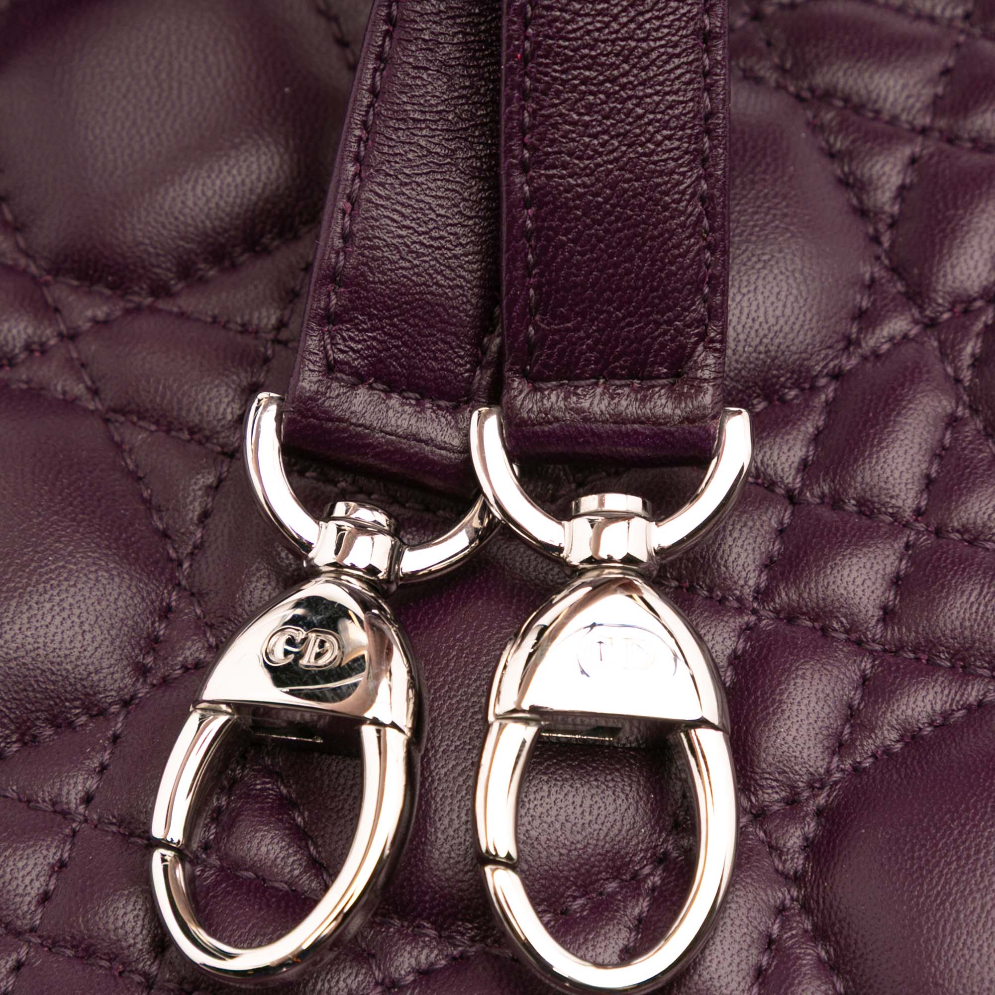 Dior Large Lambskin Cannage Lady Dior - image 7