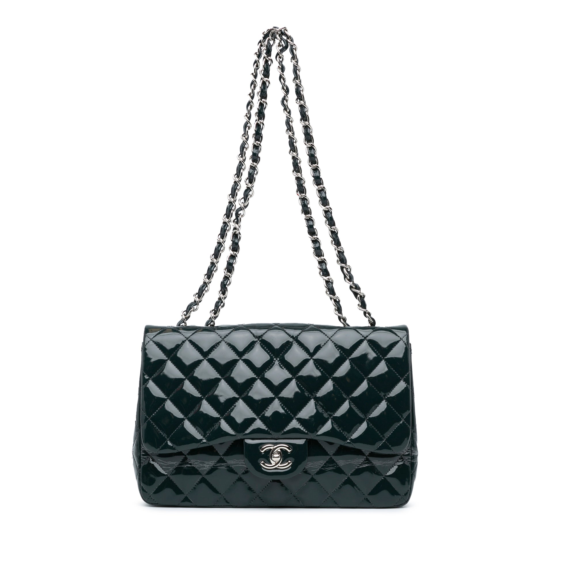 Chanel Jumbo Classic Patent Double Flap - image 1