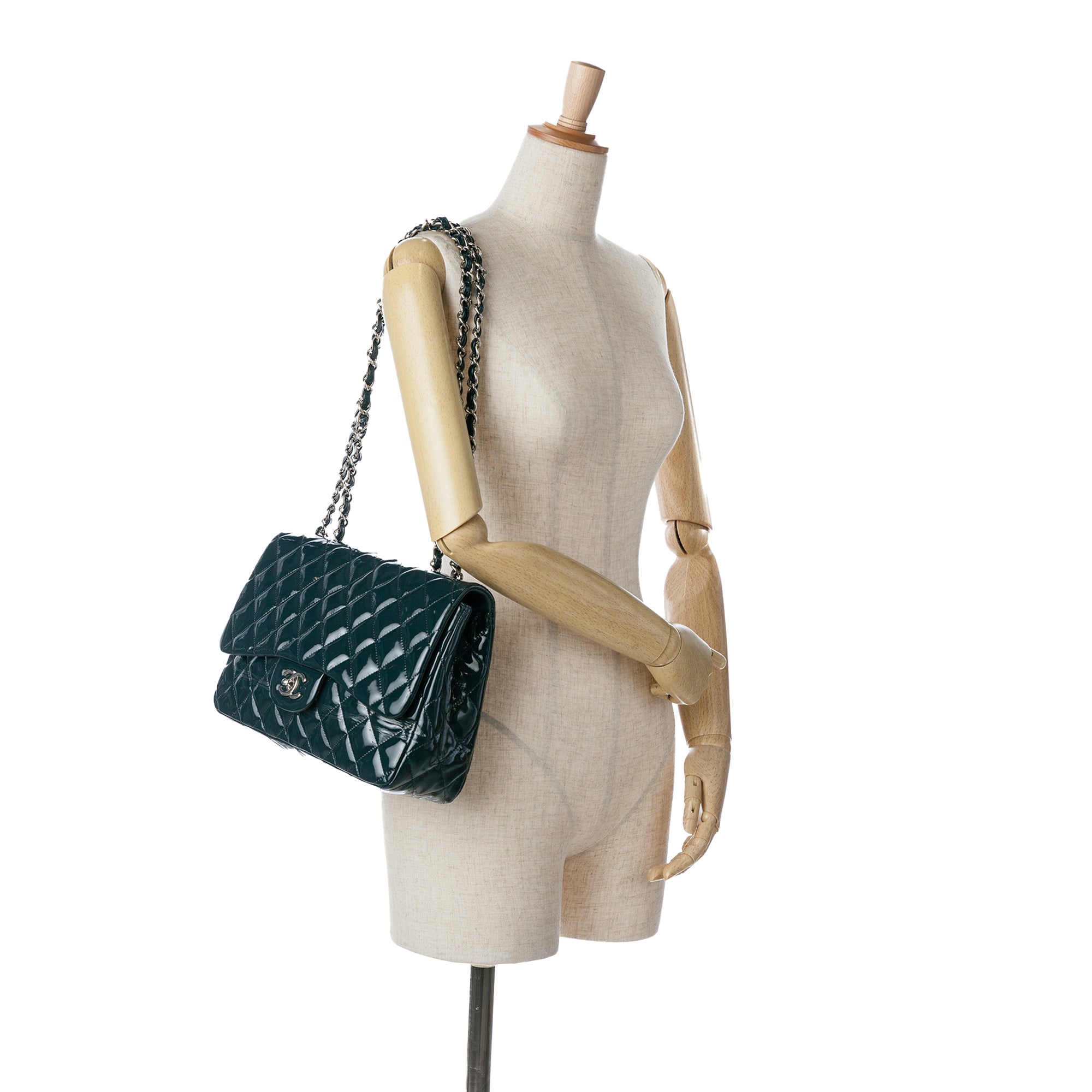 Chanel Jumbo Classic Patent Double Flap - image 9