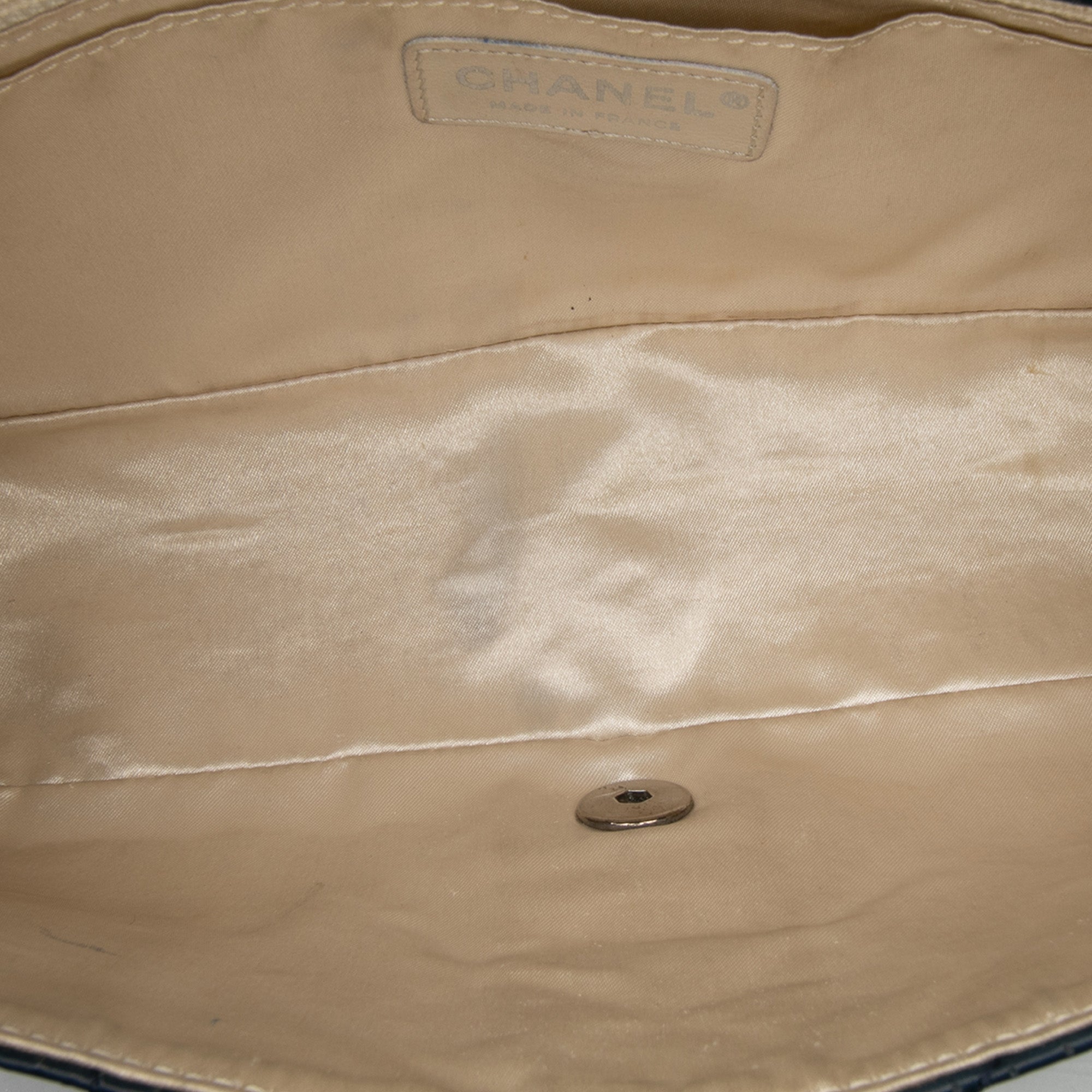Chanel CC Quilted Perforated Aged Calfskin Flap - image 4