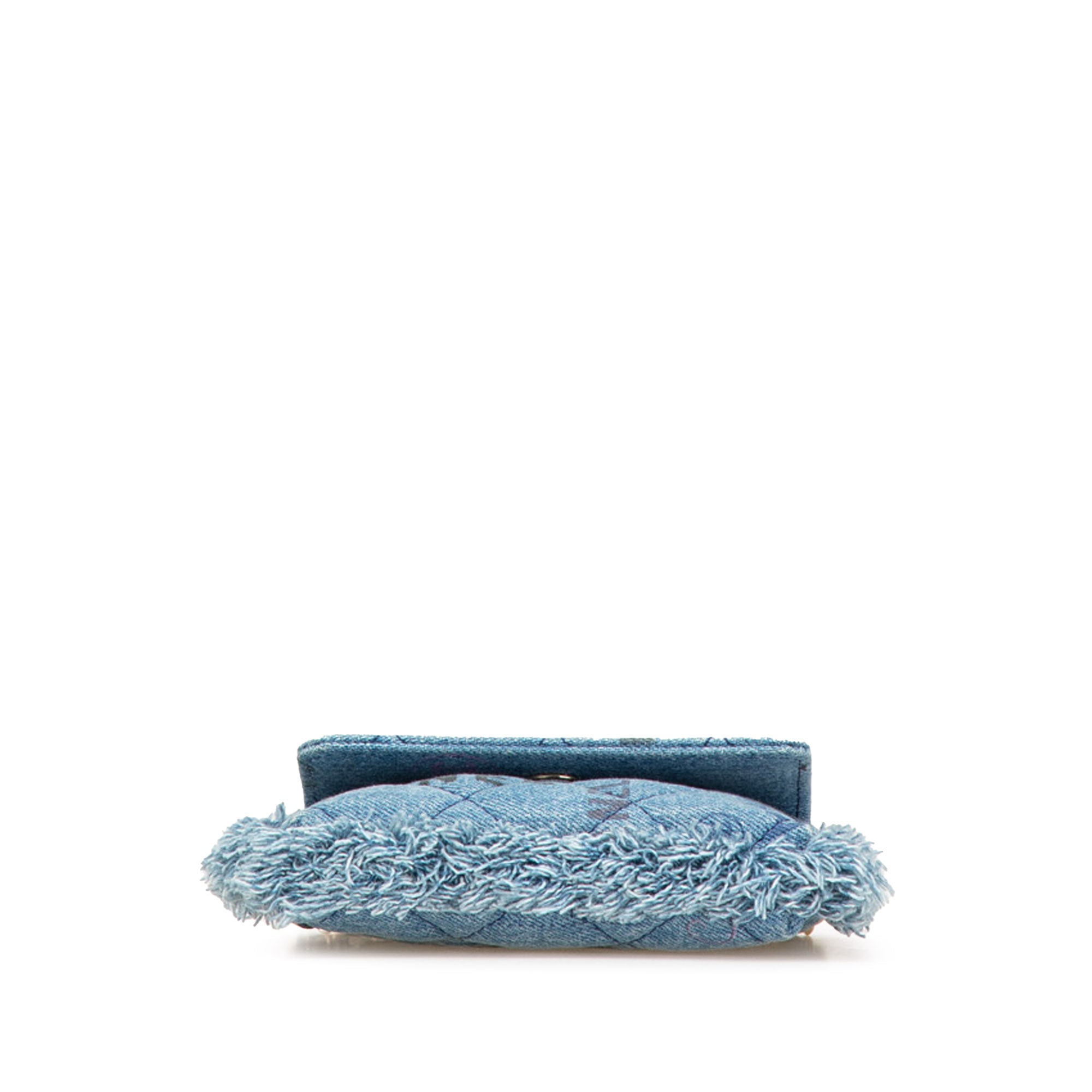 Chanel Mini Denim Mood Clutch with Chain - image 3