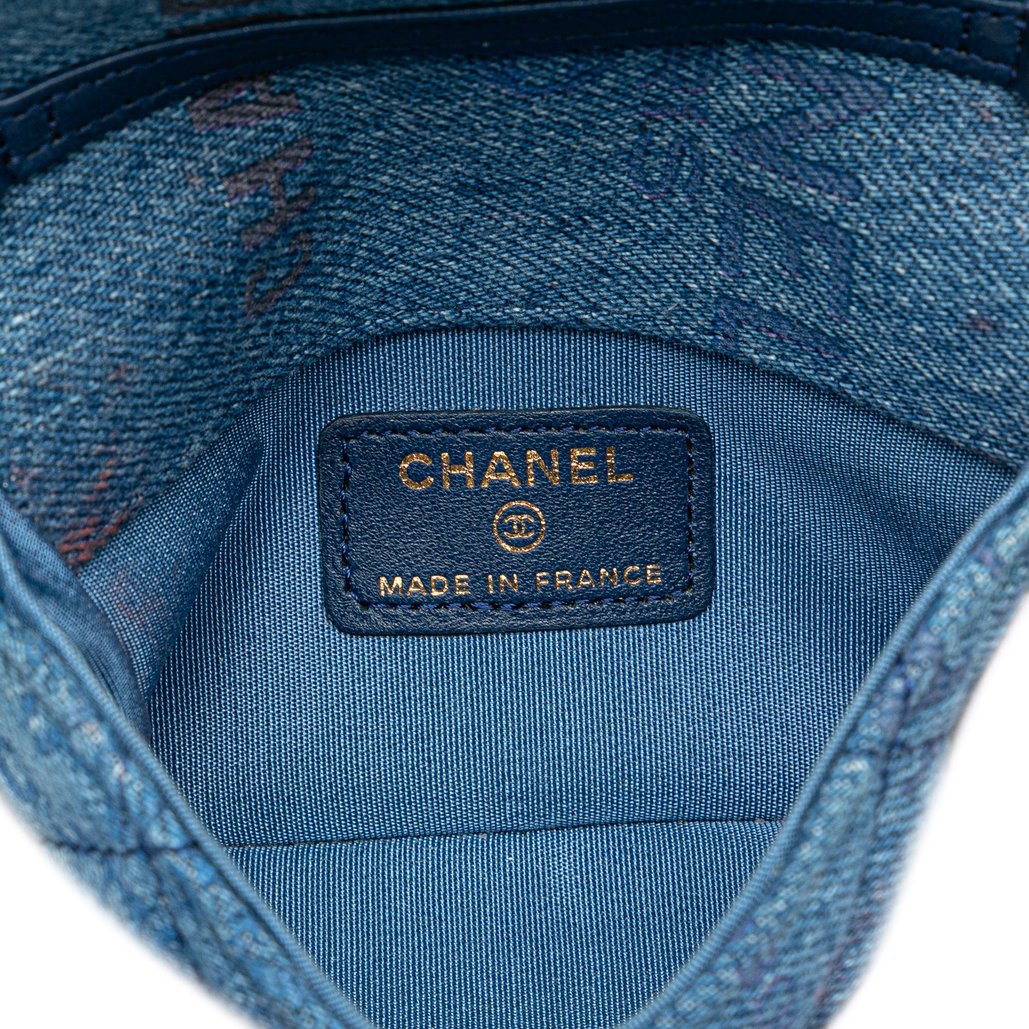Chanel Mini Denim Mood Clutch with Chain - image 5