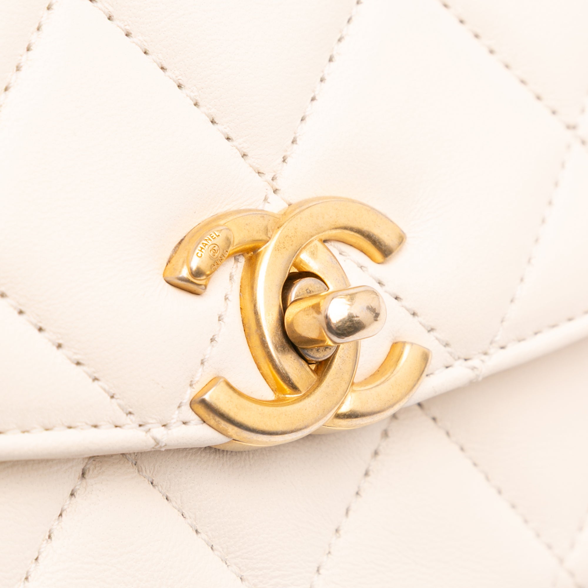Chanel Medium Quilted Lambskin CC Coin Flap - image 7