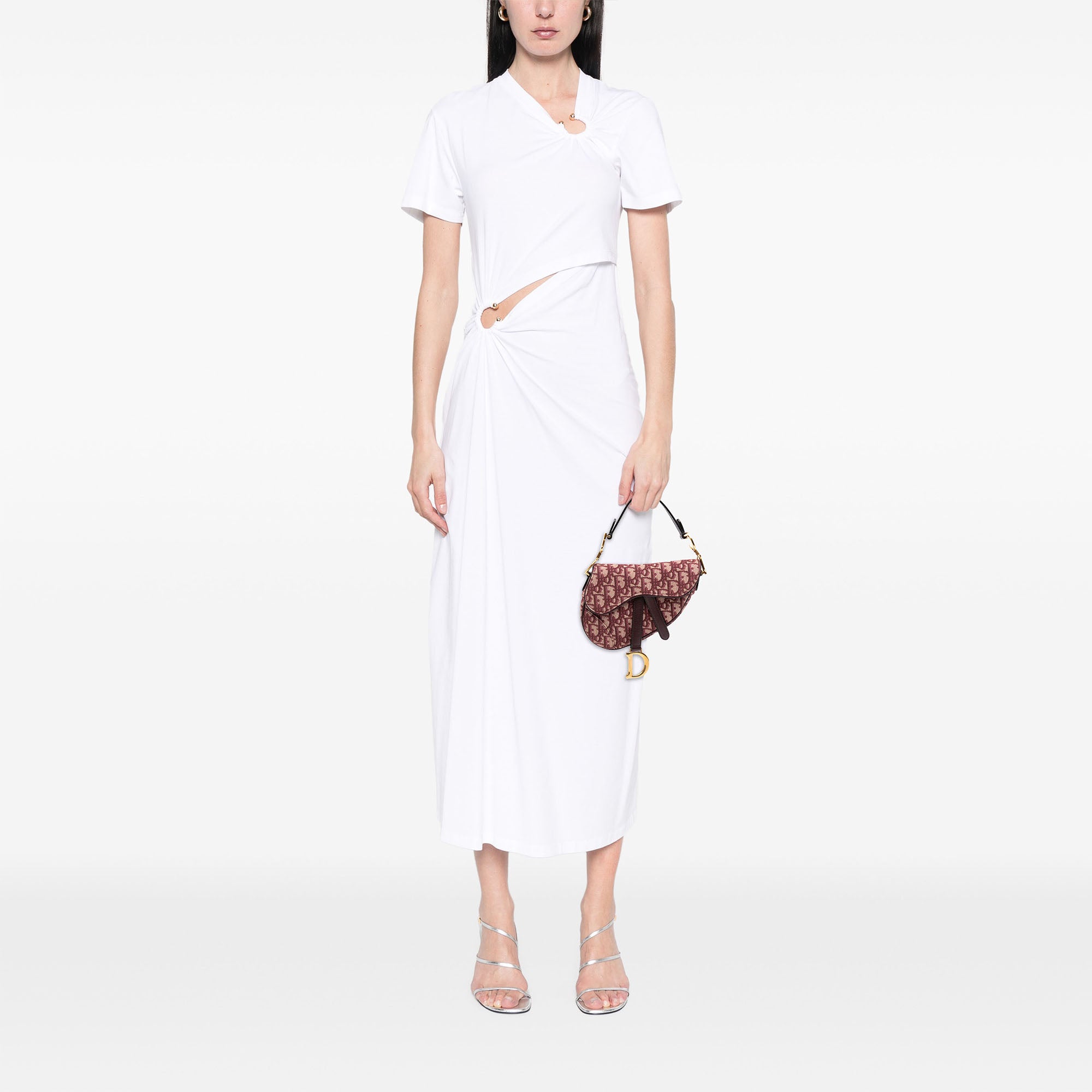 Dior Mini Oblique Canvas Saddle Bag - image 6