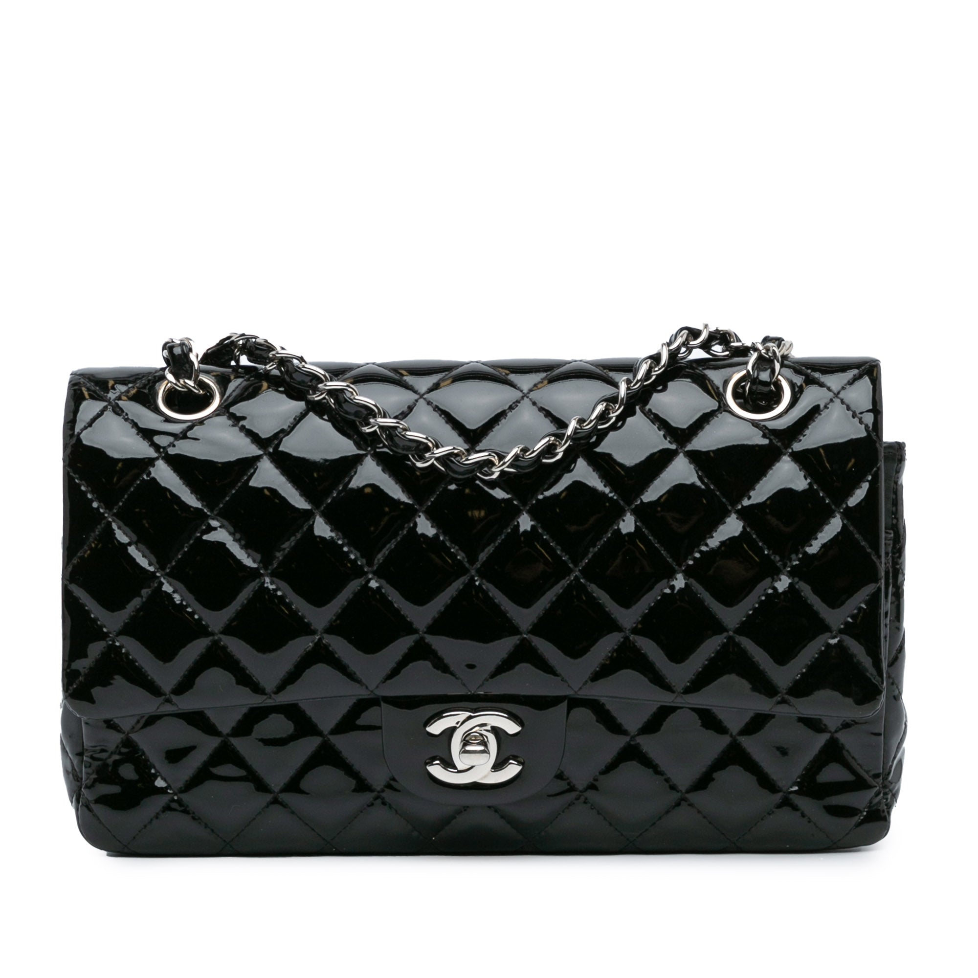 Chanel Medium Classic Patent Double Flap - image 1