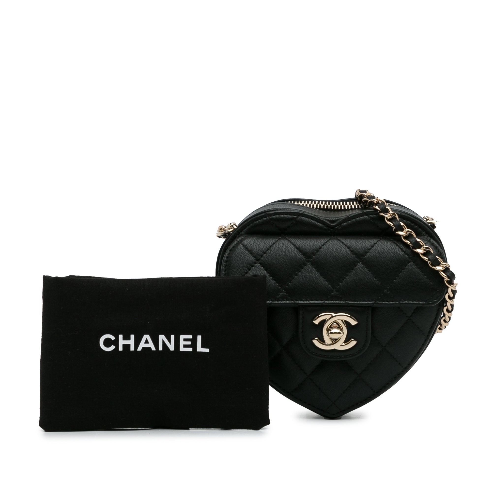 Chanel Mini Lambskin CC in Love Heart Crossbody - image 14