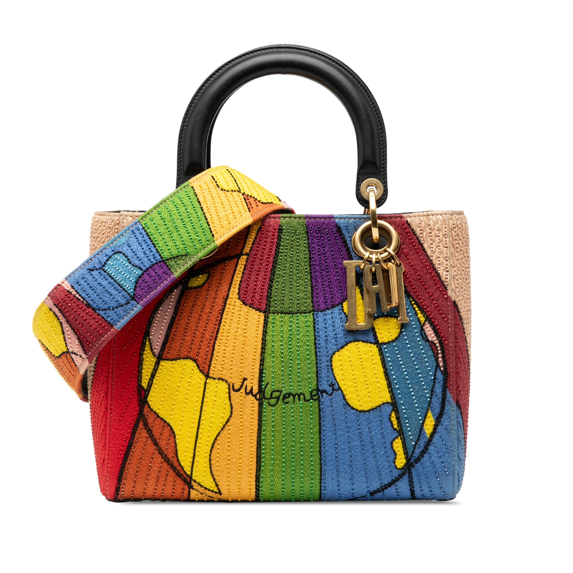 Dior Medium Canvas Beaded and Embroidered Tarot Judgment Lady Dior - image 1