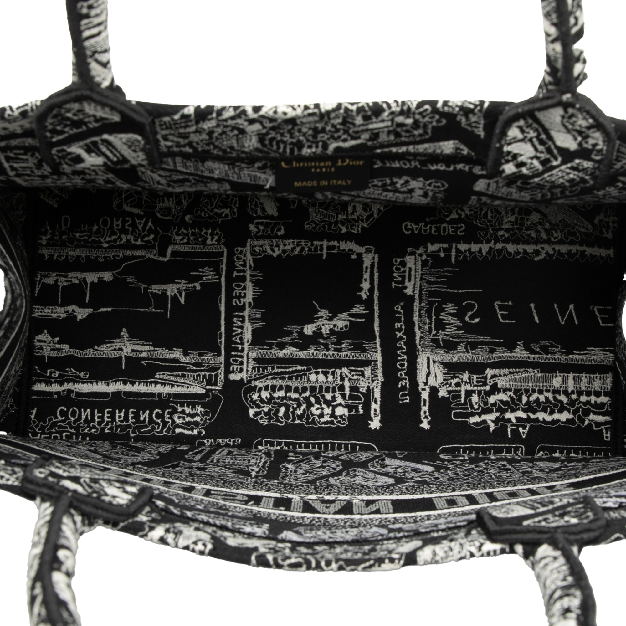 Dior Medium Canvas Embroidered Plan De Paris Book Tote - image 4