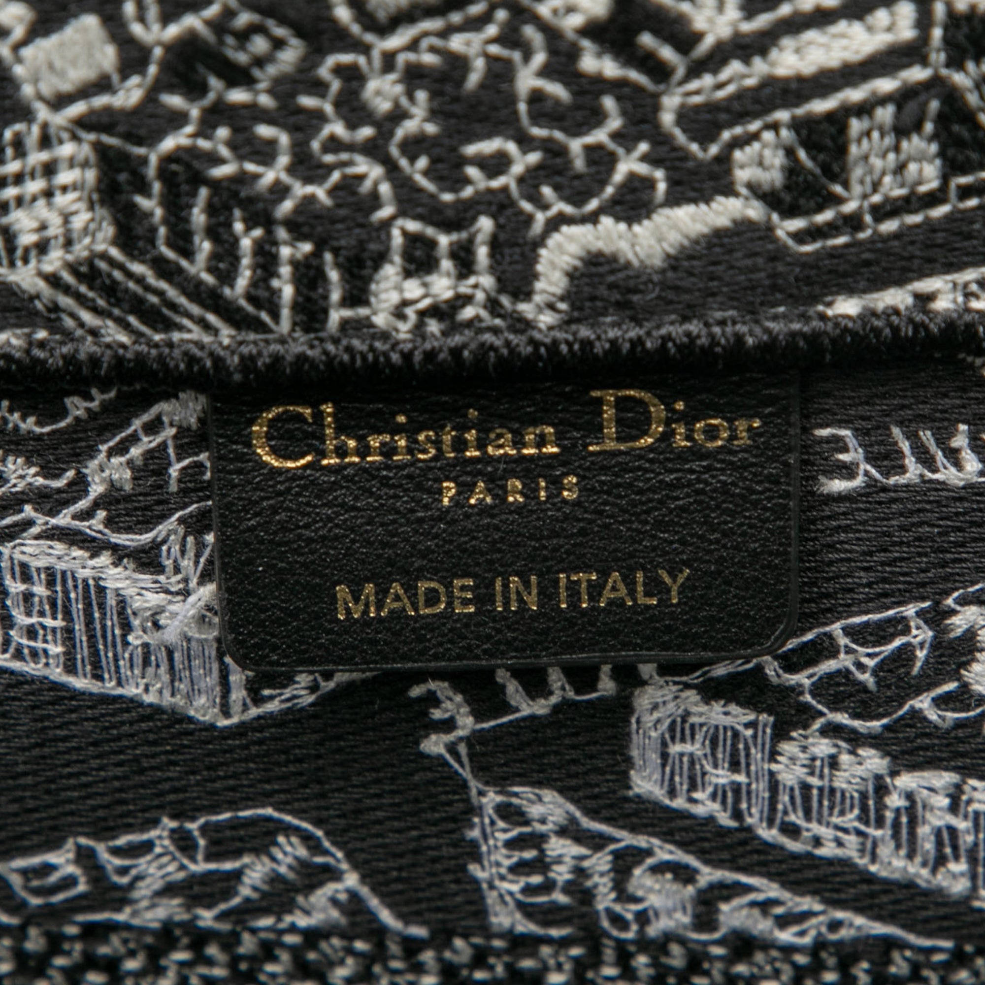 Dior Medium Canvas Embroidered Plan De Paris Book Tote - image 5