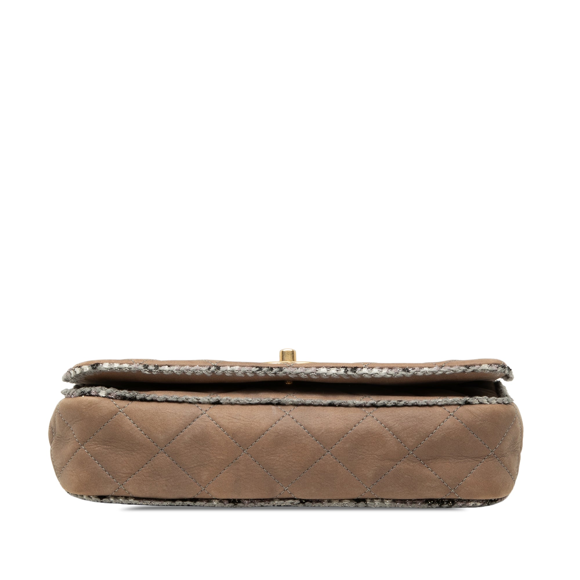 Chanel Small Quilted Lambskin and Tweed Chain Flap - image 3