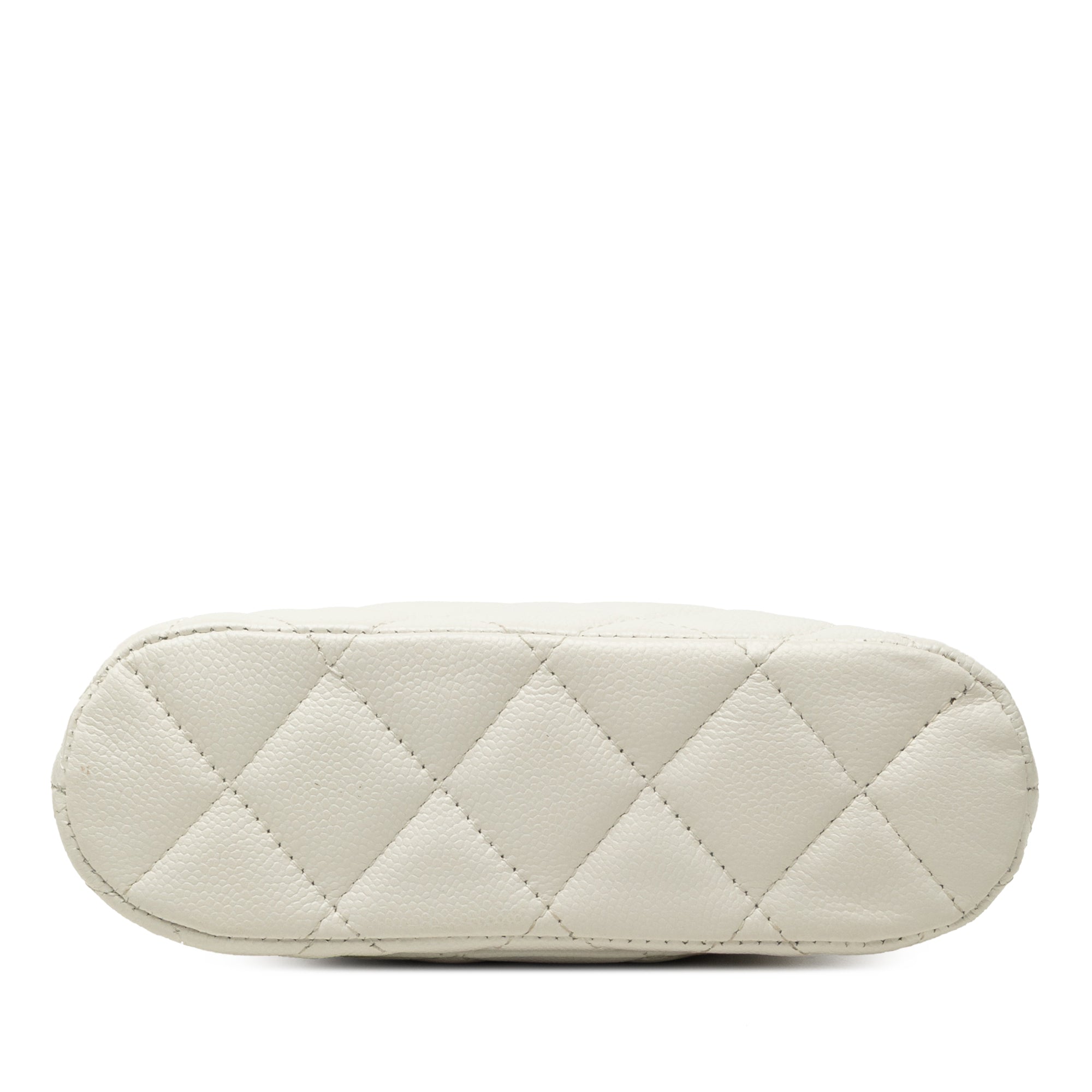 Chanel Mini CC Quilted Caviar Dome Clutch with Chain - image 3