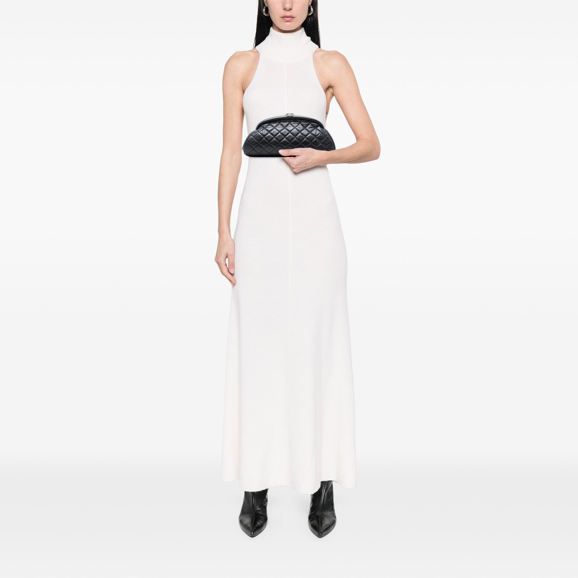 Chanel Quilted Lambskin Timeless Kisslock Clutch - image 7