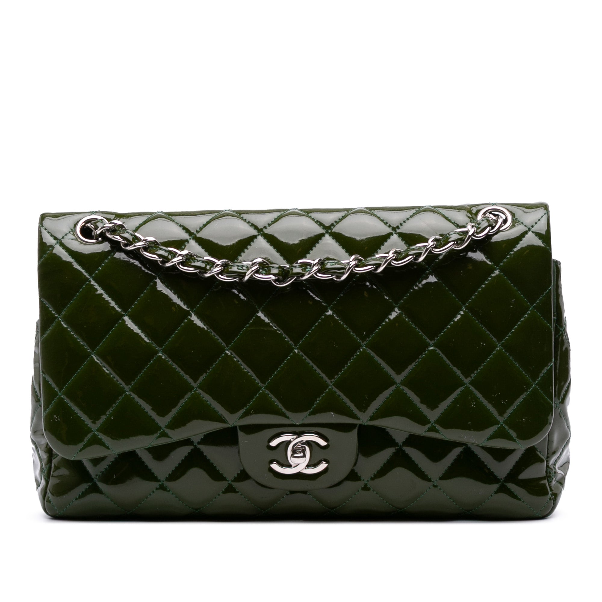 Chanel Jumbo Classic Patent Double Flap - image 1