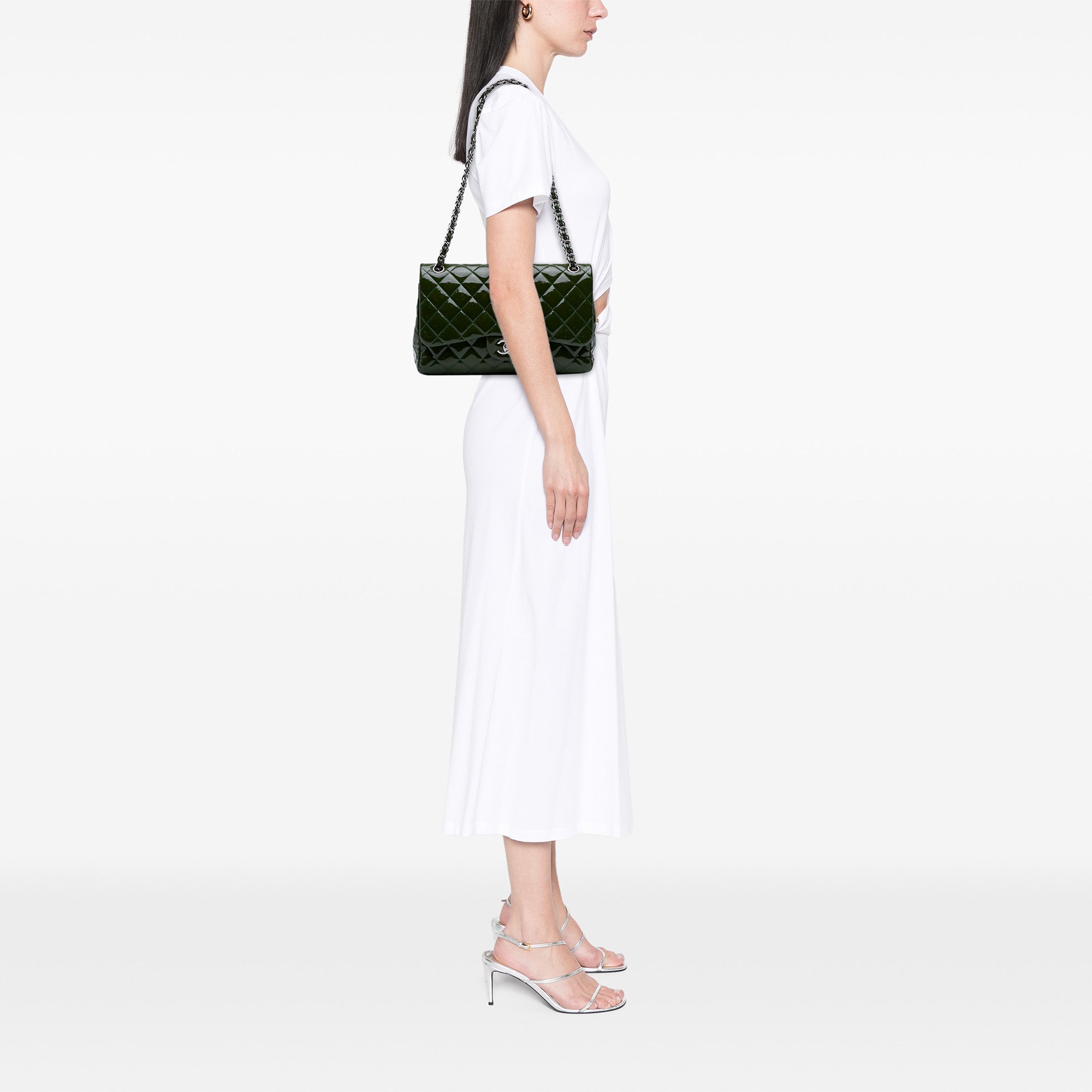 Chanel Jumbo Classic Patent Double Flap - image 9