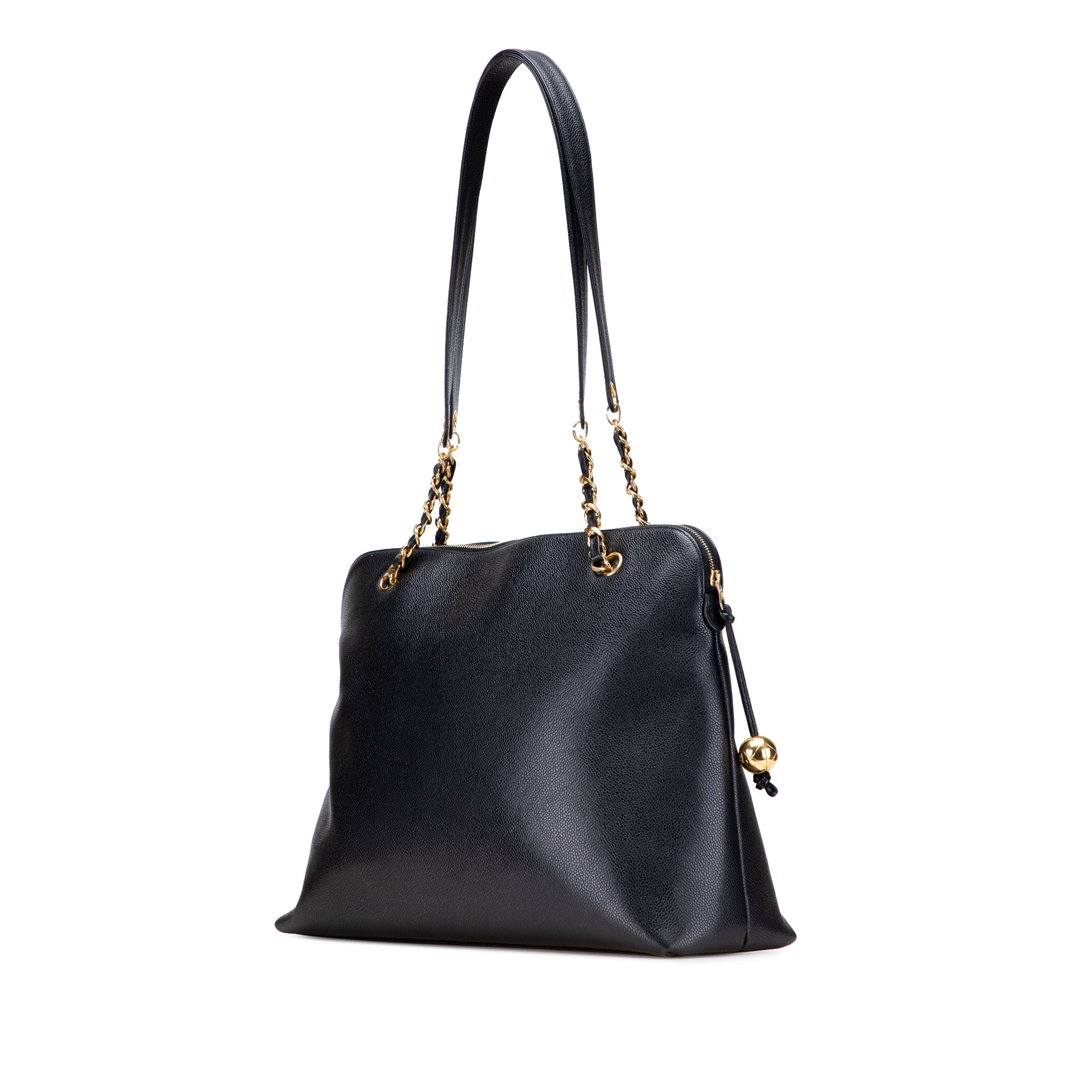 Chanel CC Caviar Chain Zip Tote - image 2