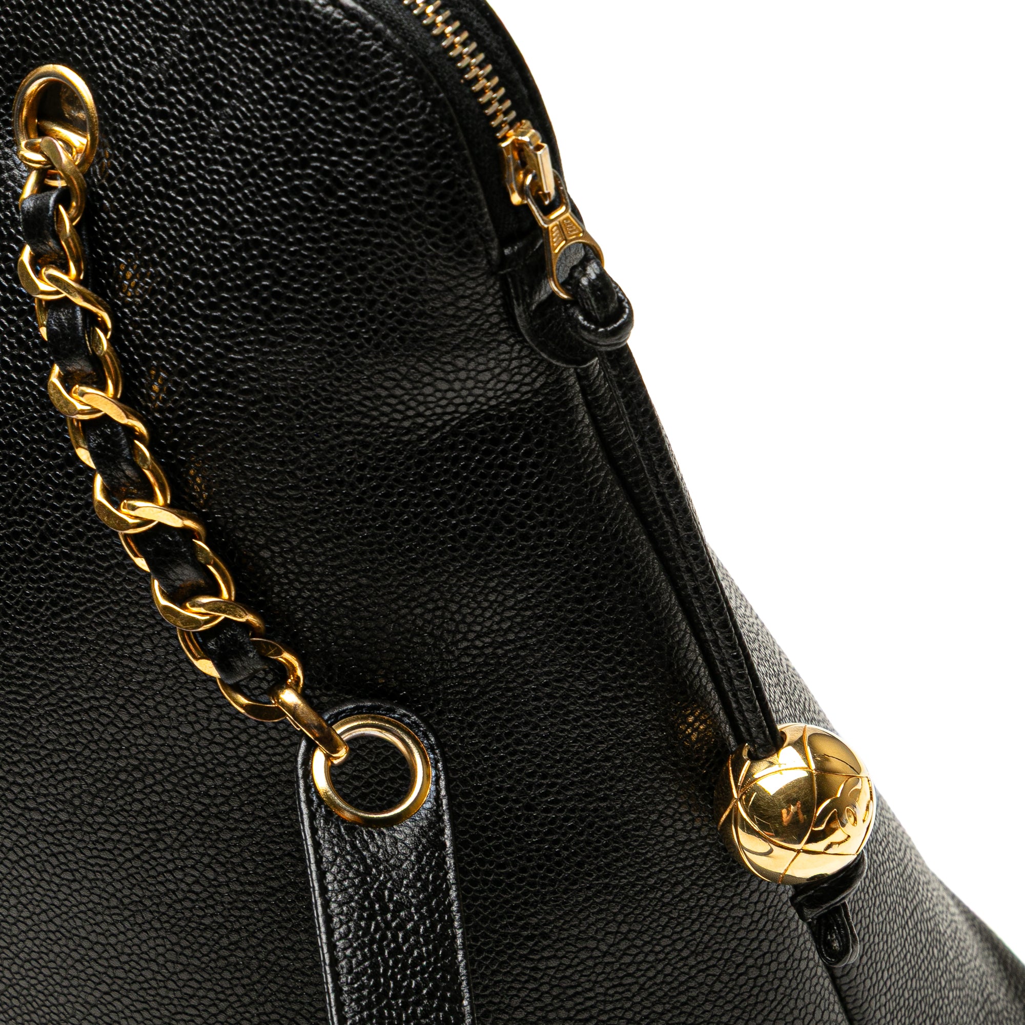 Chanel CC Caviar Chain Zip Tote - image 8