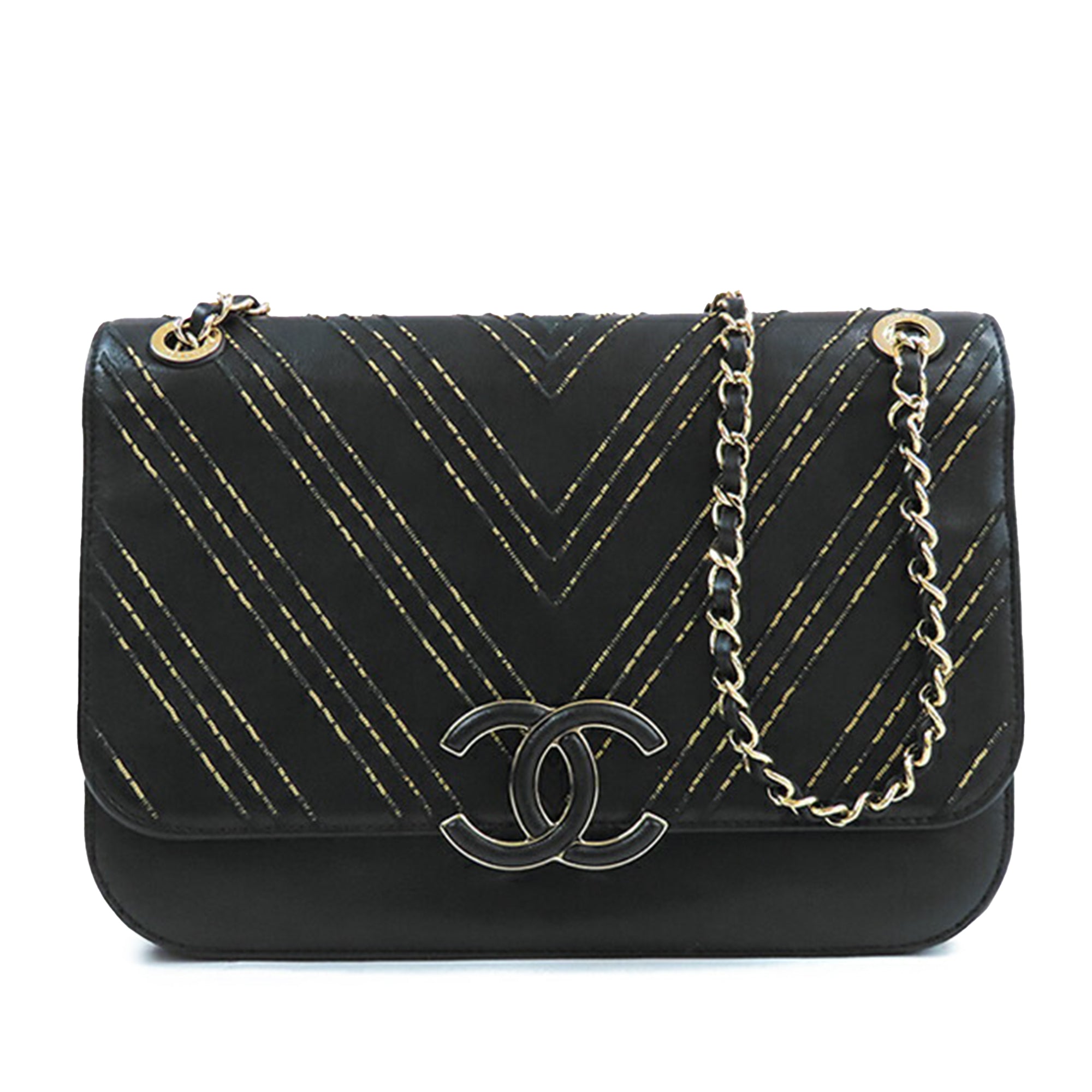 Chanel Small Chevron Sheepskin Subtle Flap - image 1