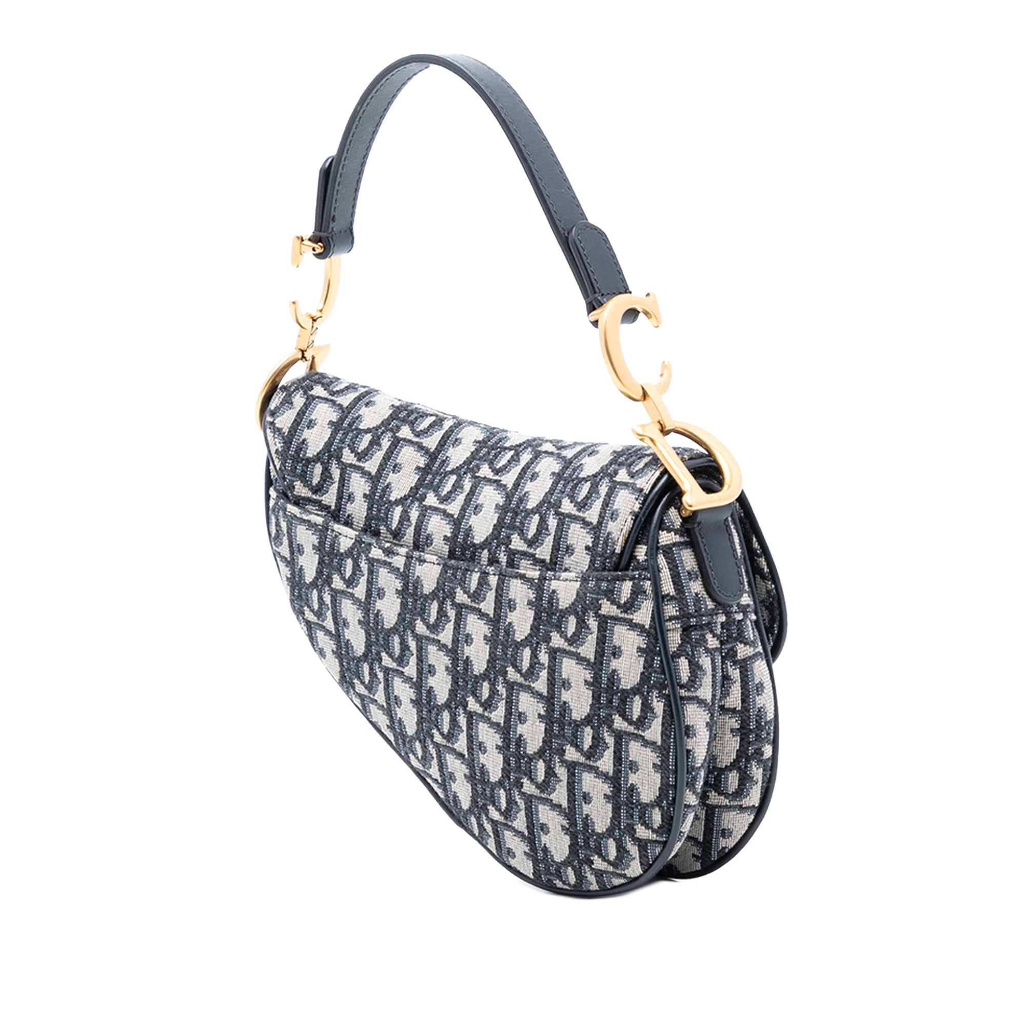 Dior Mini Oblique Canvas Saddle Bag - image 2