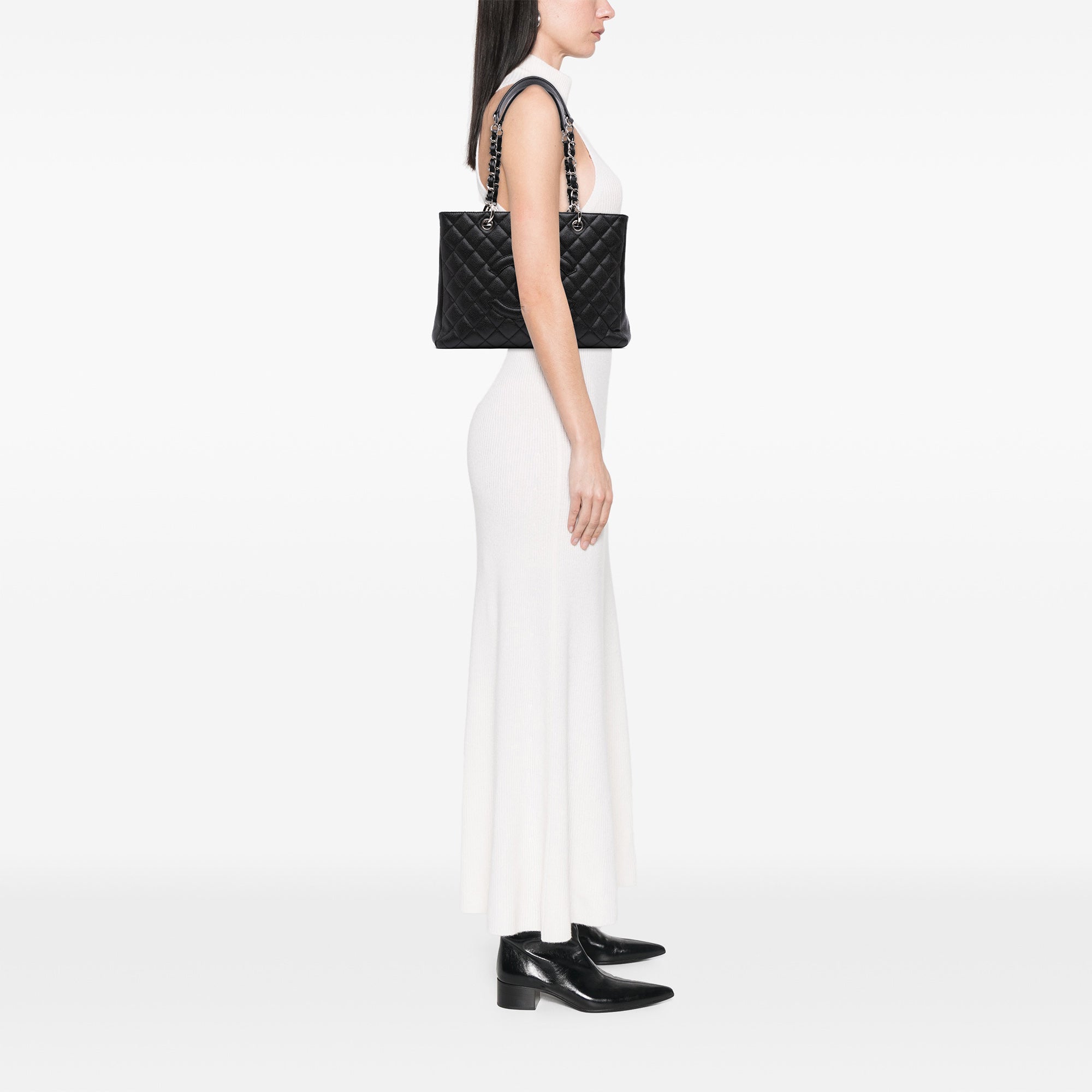 Chanel Caviar Grand Shopping Tote - image 13