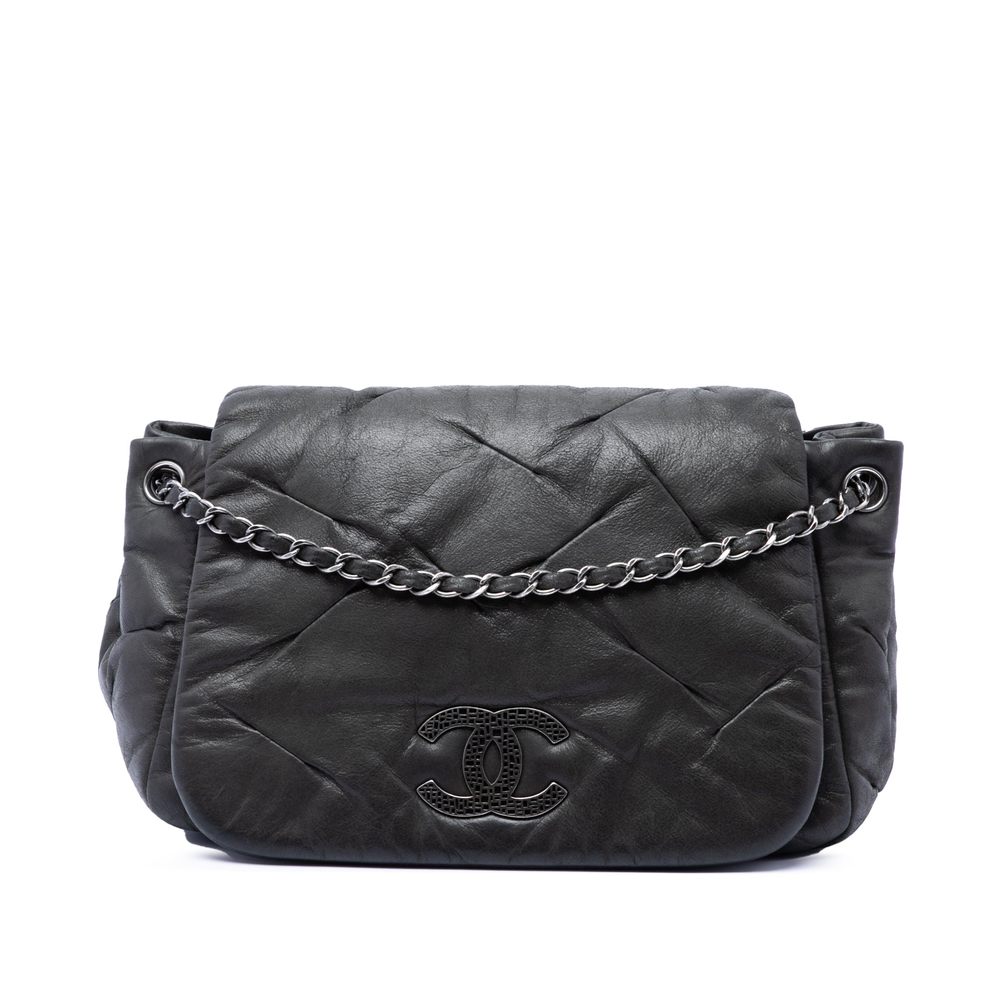 Chanel Iridescent Calfskin Glint Accordion Flap - image 1