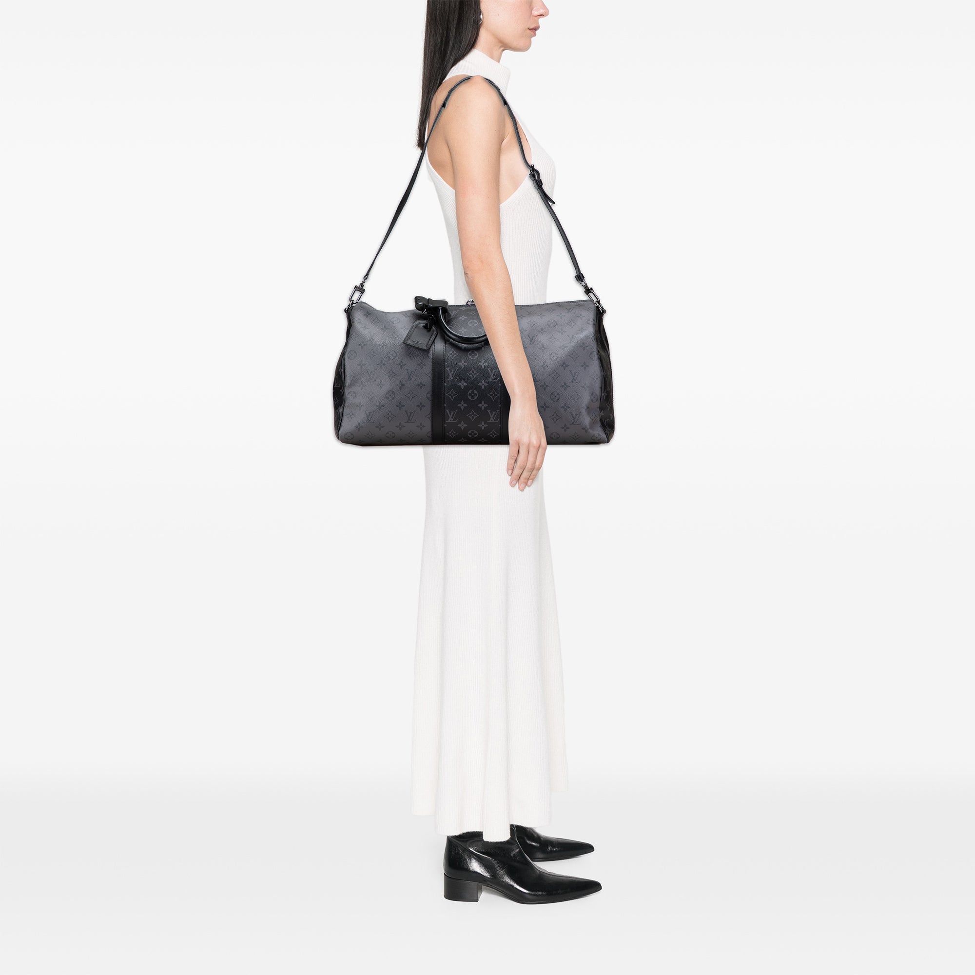 Louis Vuitton Monogram Eclipse Reverse Keepall Bandouliere 50 - image 9