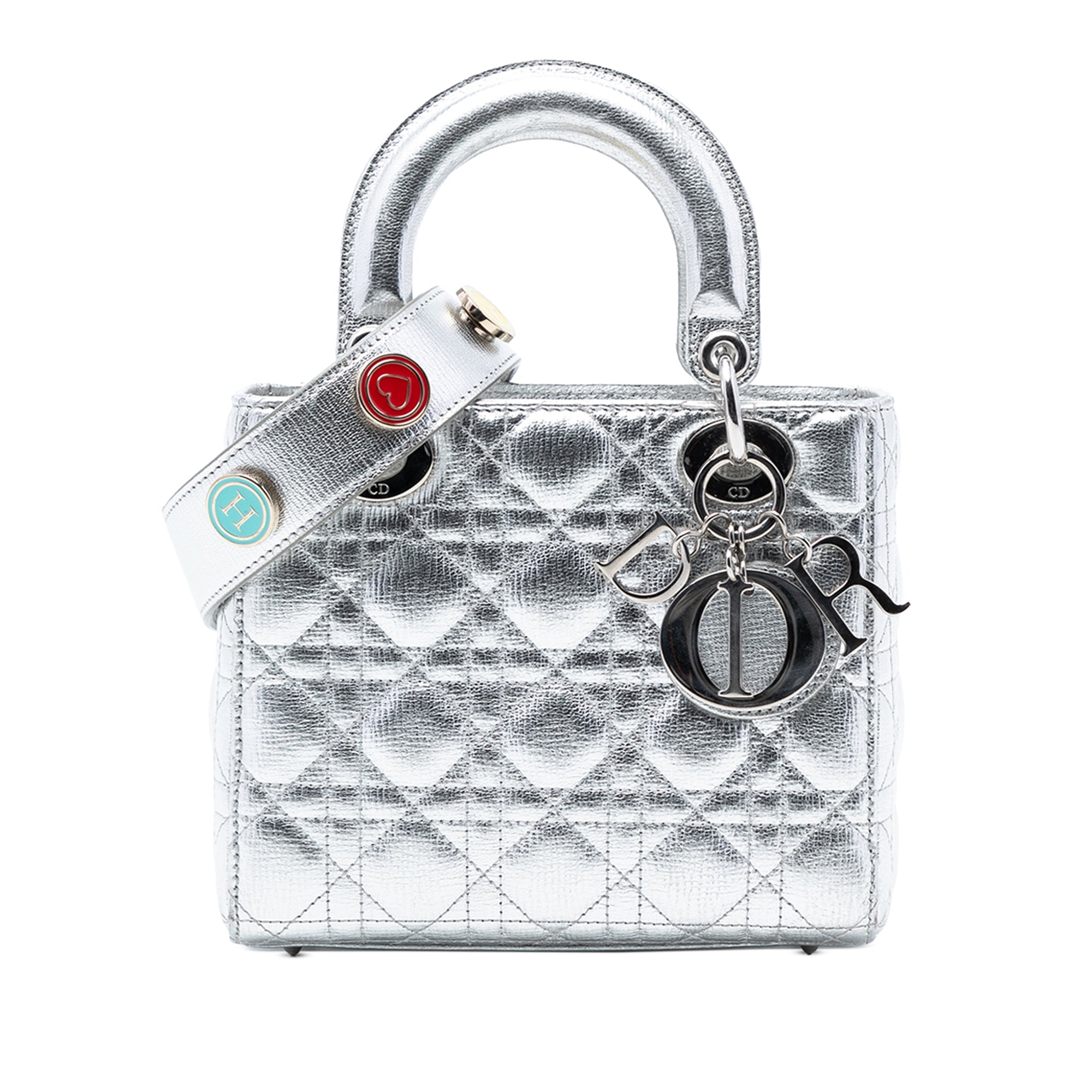 Dior Small Metallic Grained Calfskin Cannage My ABCDior Lady Dior - image 1